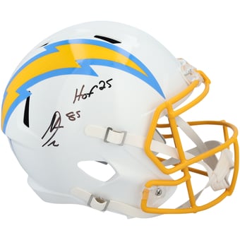 Antonio Gates San Diego Chargers Autographed Riddell 2020 Speed Replica Helmet with "HOF 25" Inscription
