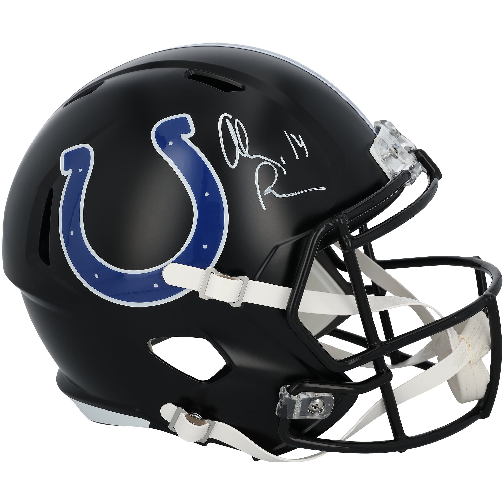 Alec Pierce Indianapolis Colts Autographed Riddell 2023 Alternate Speed Replica Helmet