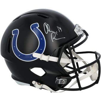 Alec Pierce Indianapolis Colts Autographed Riddell 2023 Alternate Speed Replica Helmet