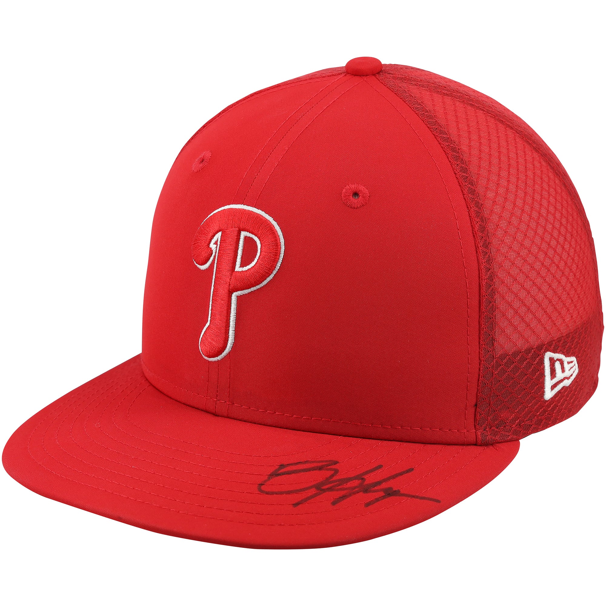 Bryce Harper Philadelphia Phillies Autographed Player-Worn Red Cap from the 2026 MLB Season
