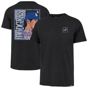Men's '47 Shohei Ohtani Black Los Angeles Dodgers Big & Tall Two-Sided Graphic T-Shirt