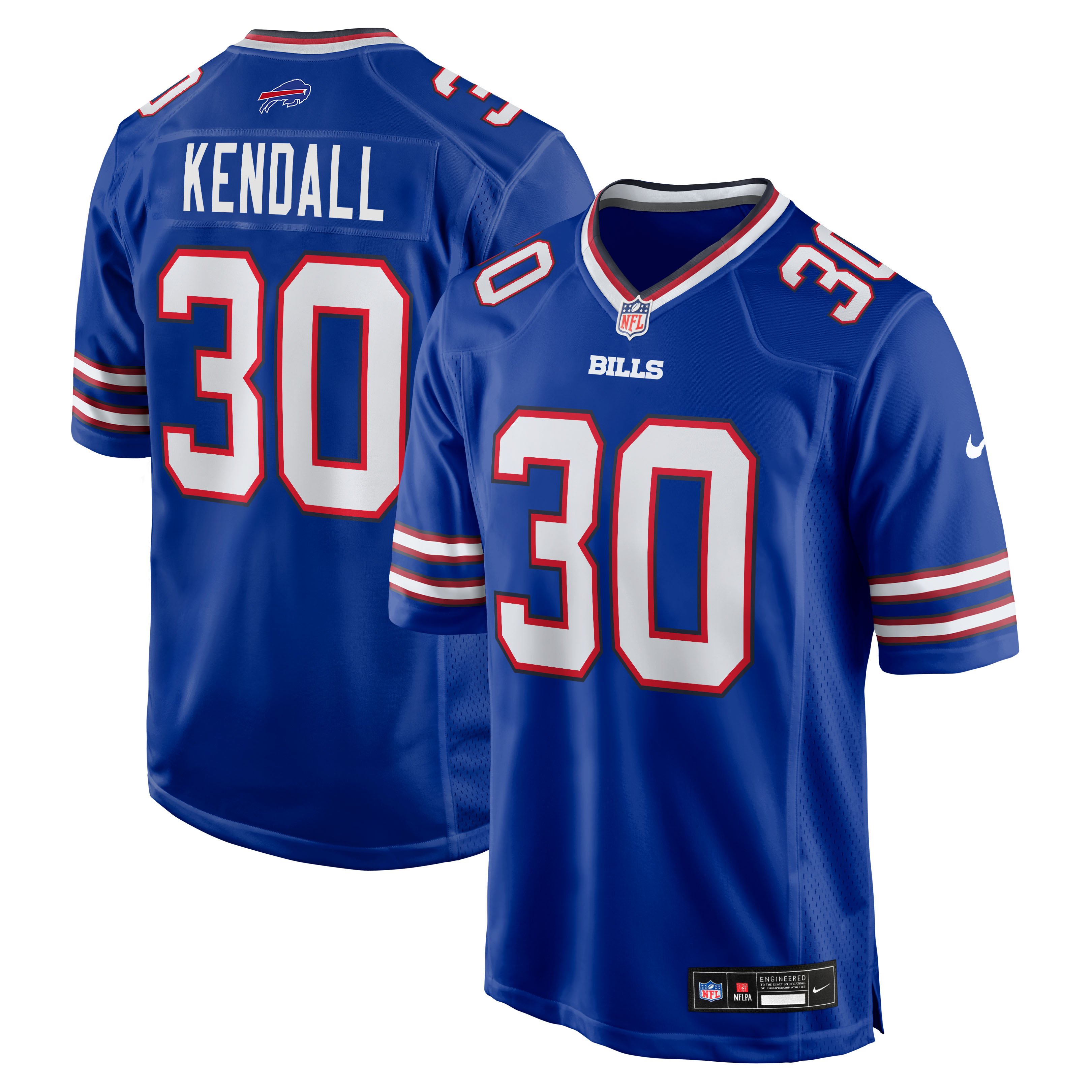 Men's Nike Anthony Kendall Royal Buffalo Bills Team Game Jersey