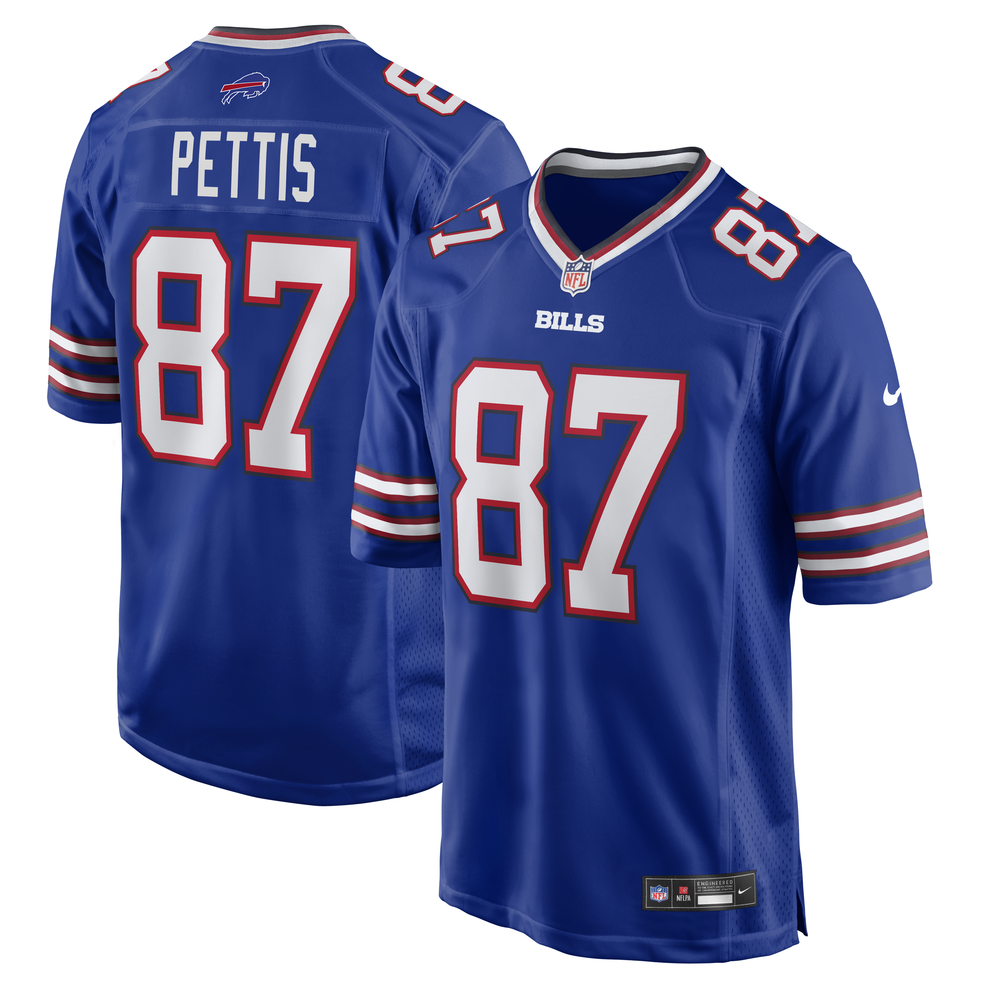 Men's Nike Dante Pettis Royal Buffalo Bills Team Game Jersey
