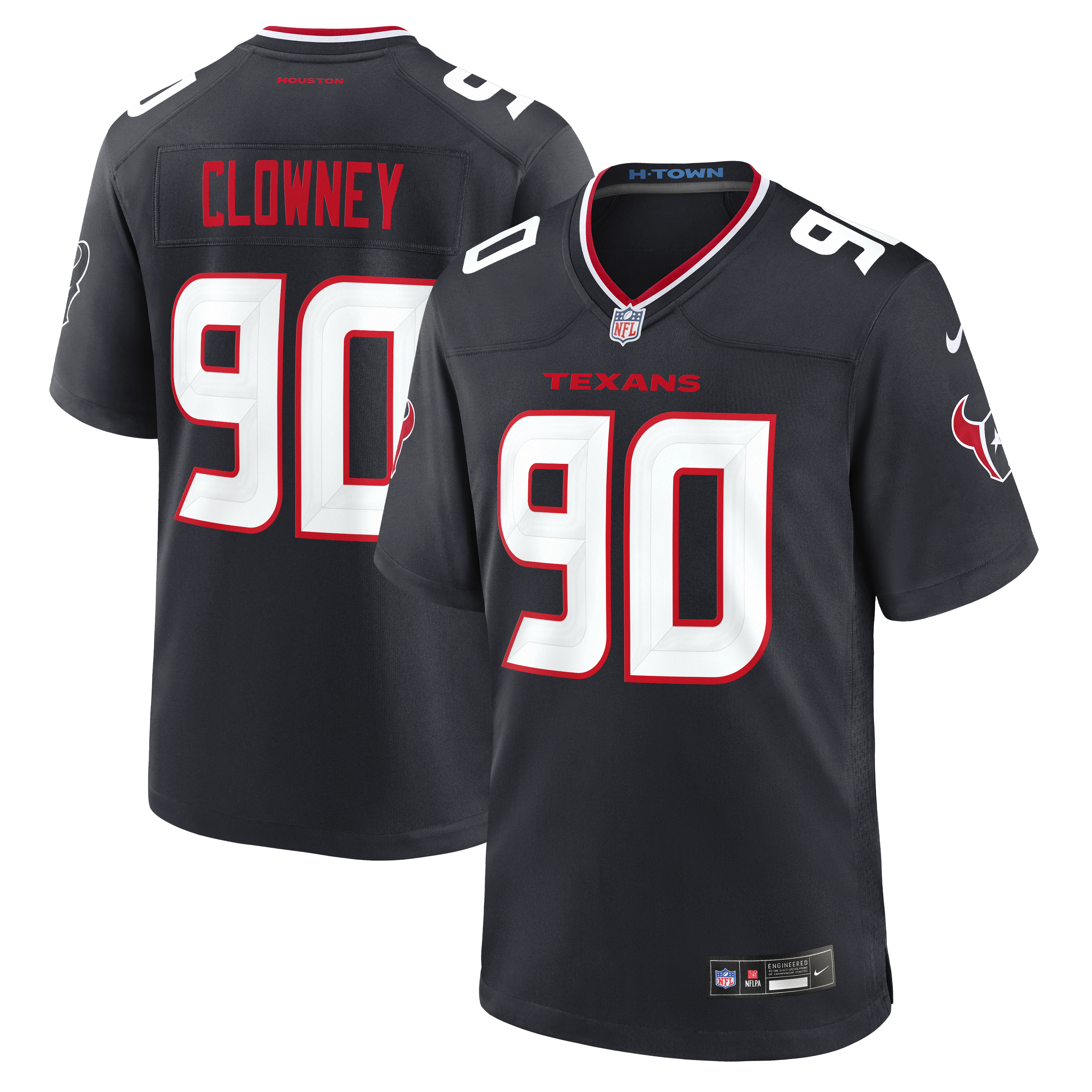 Men's Nike Jadeveon Clowney Navy Houston Texans Team Game Jersey
