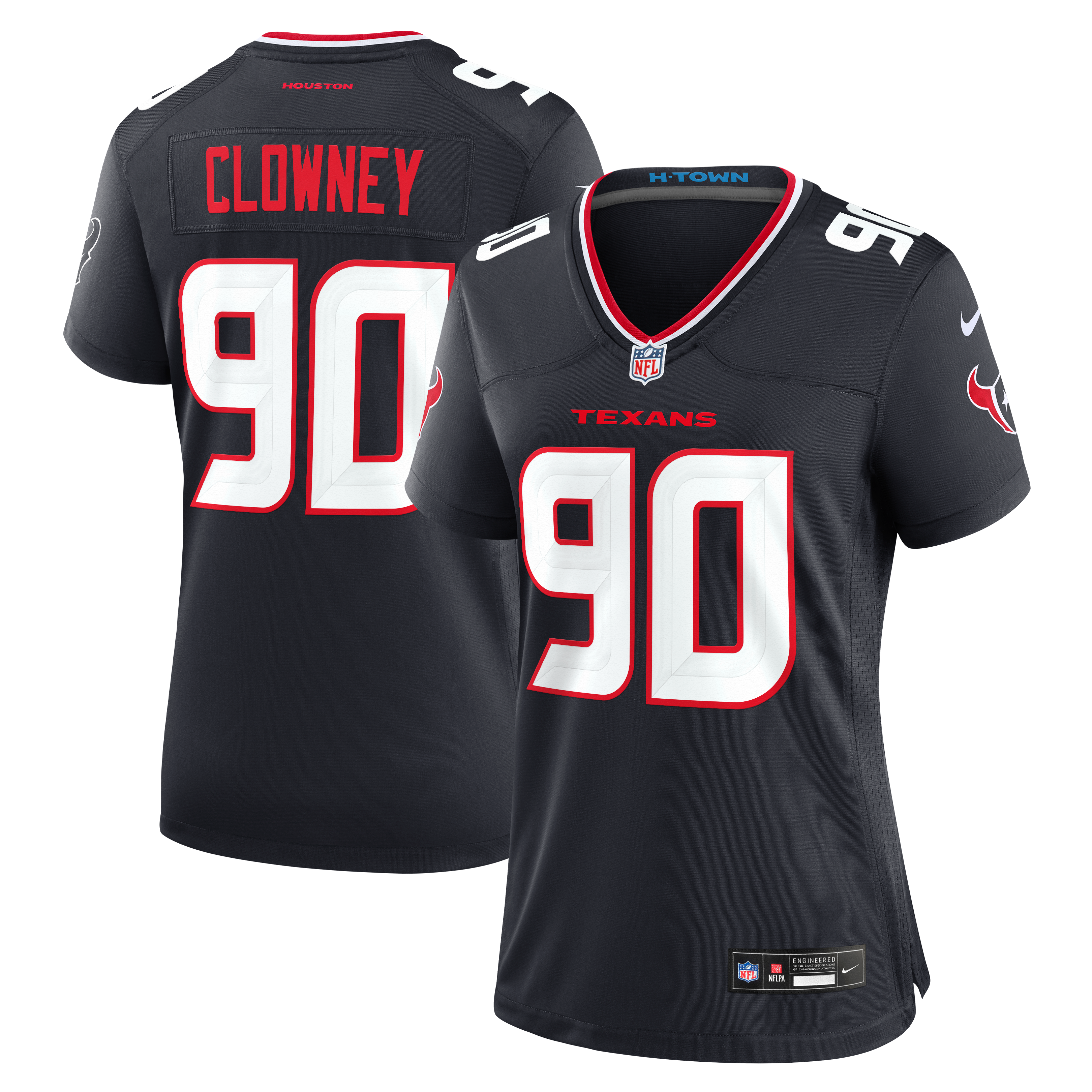 Women's Nike Jadeveon Clowney Navy Houston Texans Team Game Jersey