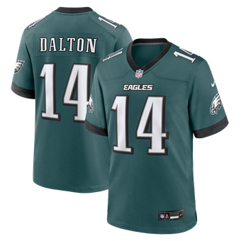 Men's Nike Andy Dalton Midnight Green Philadelphia Eagles Team Game Jersey