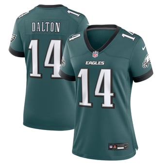 Women's Nike Andy Dalton Midnight Green Philadelphia Eagles Team Game Jersey