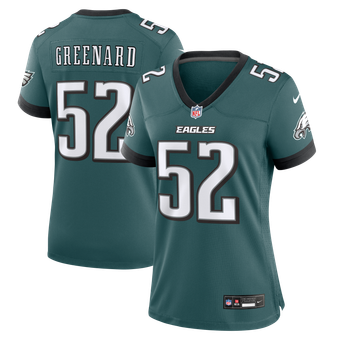 Women's Nike Jonathan Greenard Midnight Green Philadelphia Eagles Team Game Jersey