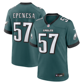 Men's Nike A.J. Epenesa Midnight Green Philadelphia Eagles Team Game Jersey