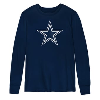 Preschool Outerstuff  Navy Dallas Cowboys Primary Logo Long Sleeve T-Shirt