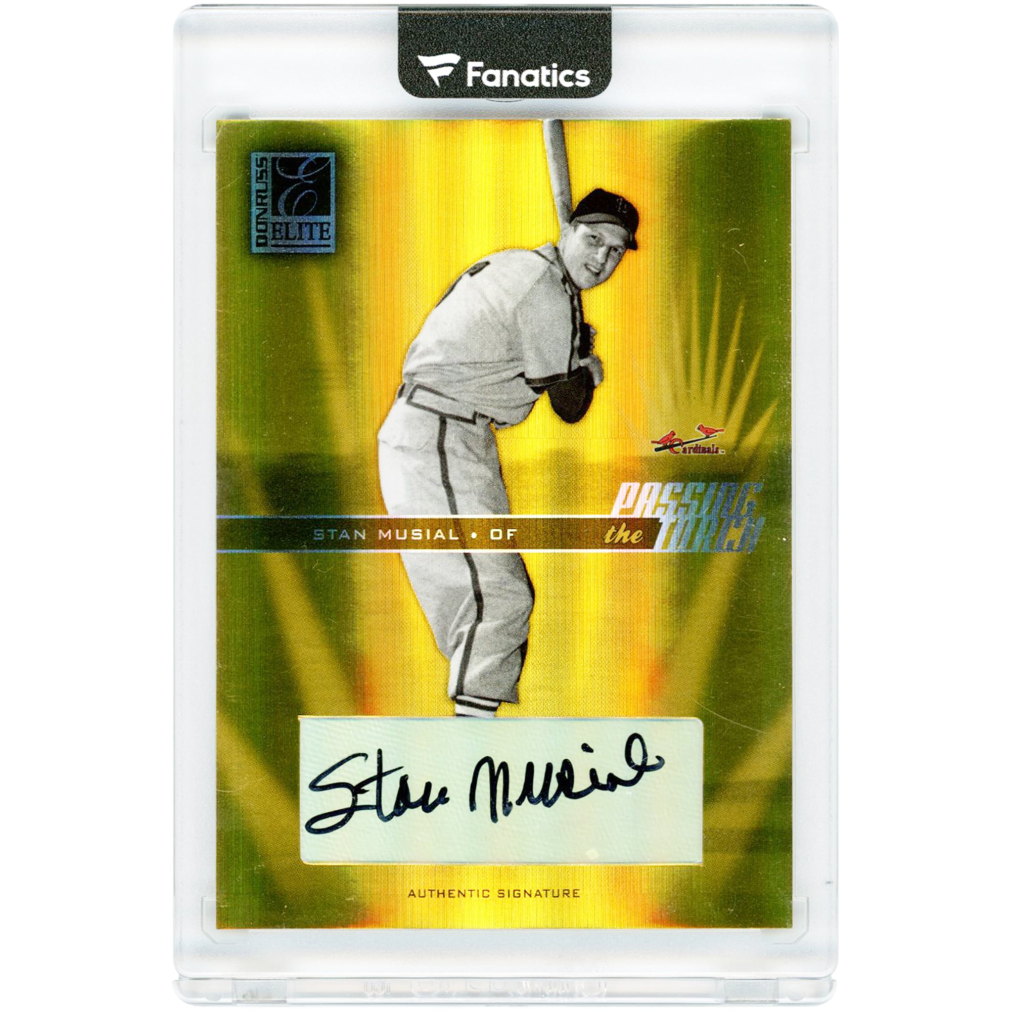 Stan Musial & Albert Pujols St. Louis Cardinals Autographed 2004 Donruss Elite Passing The Torch #PT-33 #2/5 Card