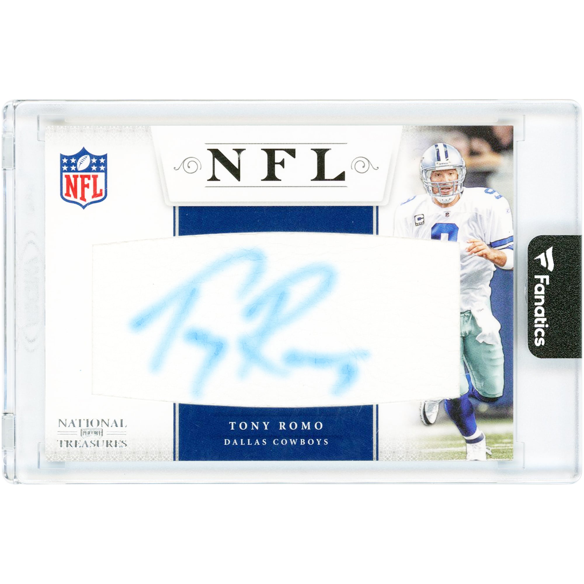 Tony Romo Dallas Cowboys Autographed 2012 Panini Playoff National Treasures #23 #12/27 Card