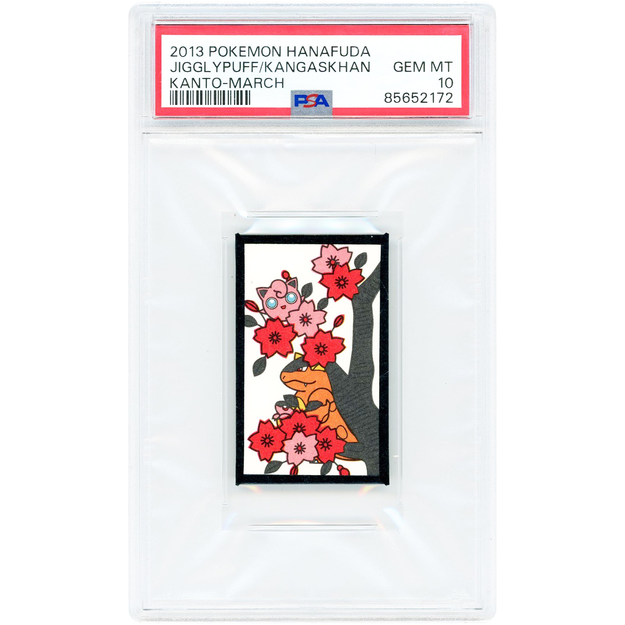 Jiggypuff/Kangaskhan 2013 Pokemon Hanafuda Kanto-March #NNO PSA Authenticated 10 Card