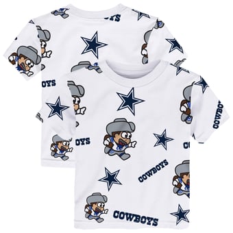 Toddler Outerstuff  White Dallas Cowboys Mascot Play T-Shirt