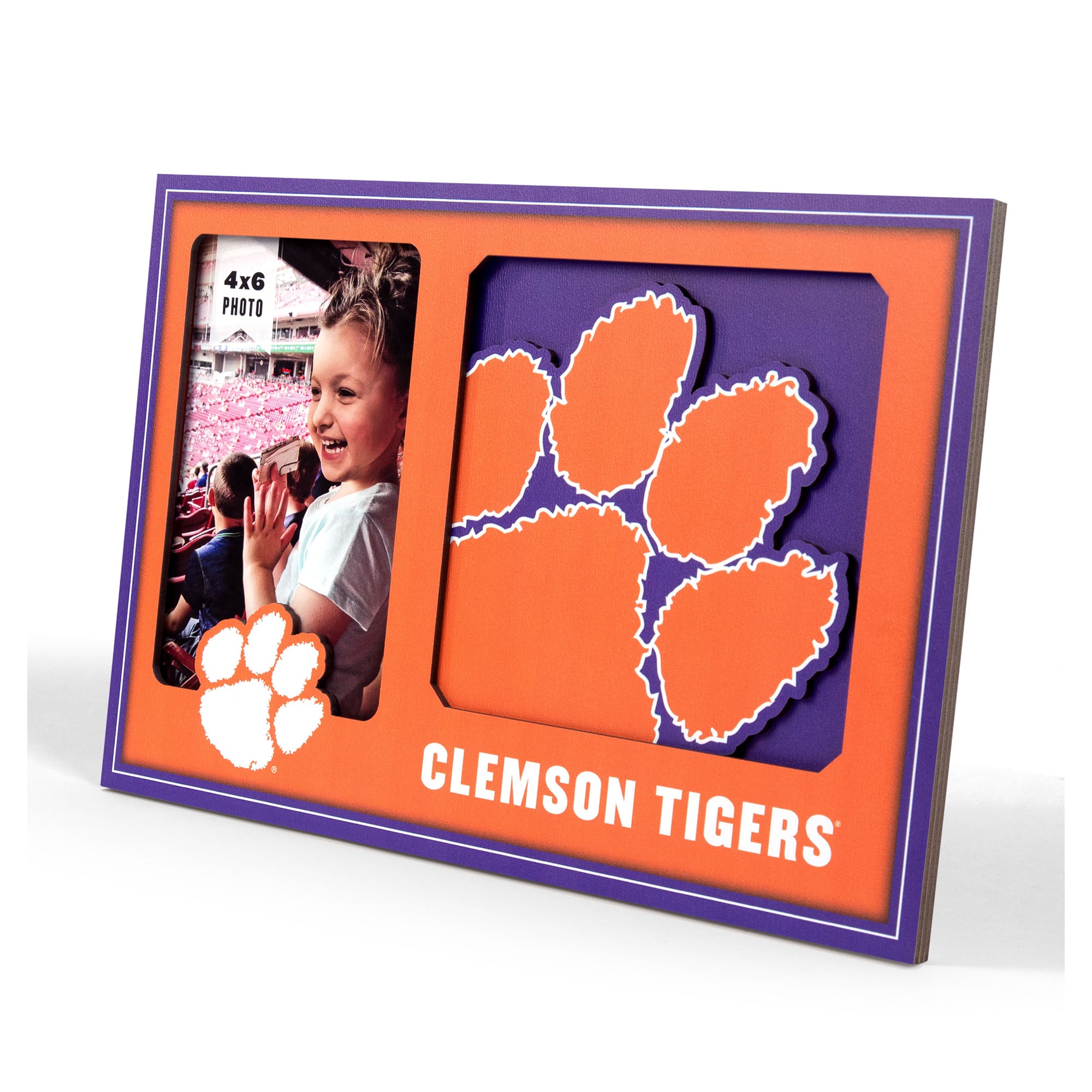IDNA Clemson Tigers 3D Logo Series Picture Frame