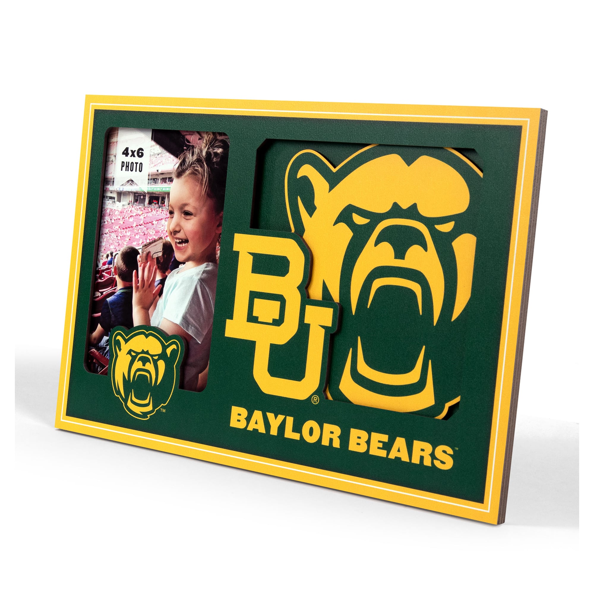 IDNA Baylor Bears 3D Logo Series Picture Frame