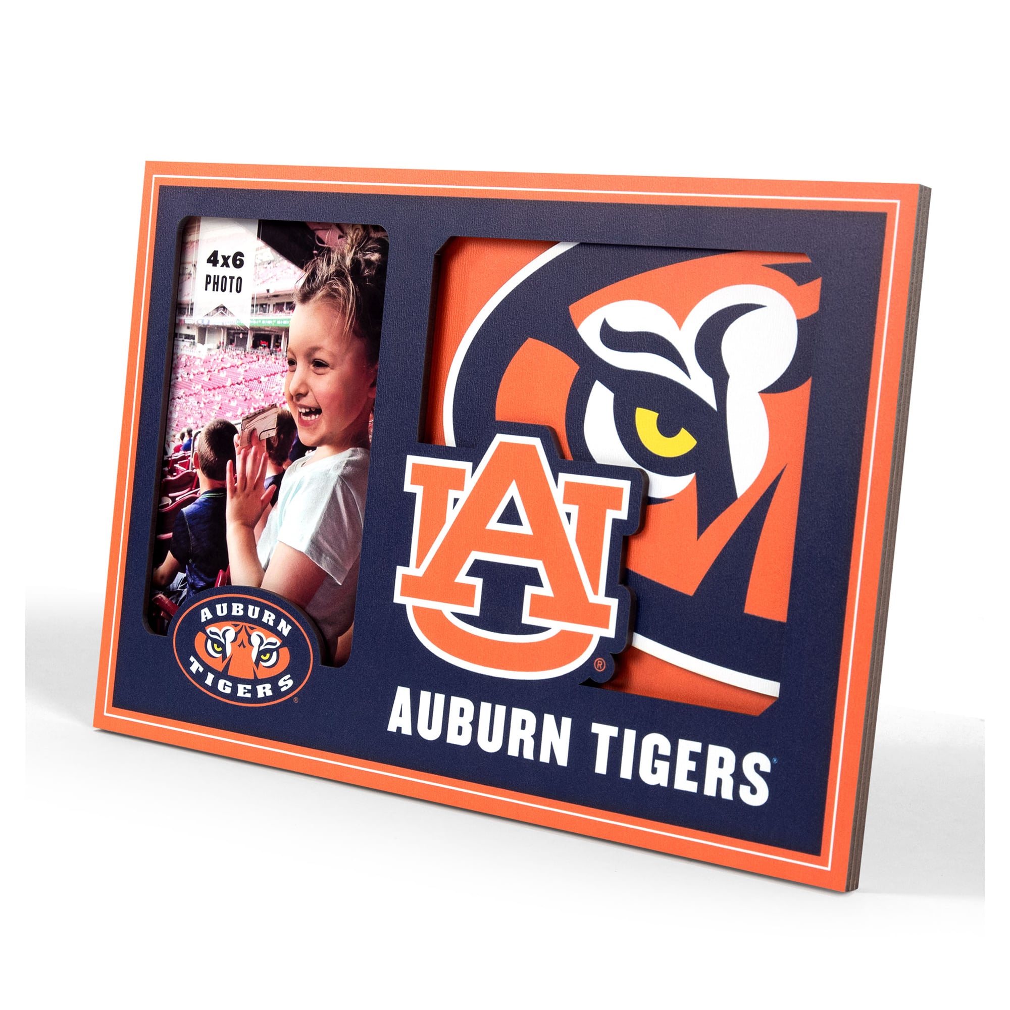 IDNA Auburn Tigers 3D Logo Series Picture Frame