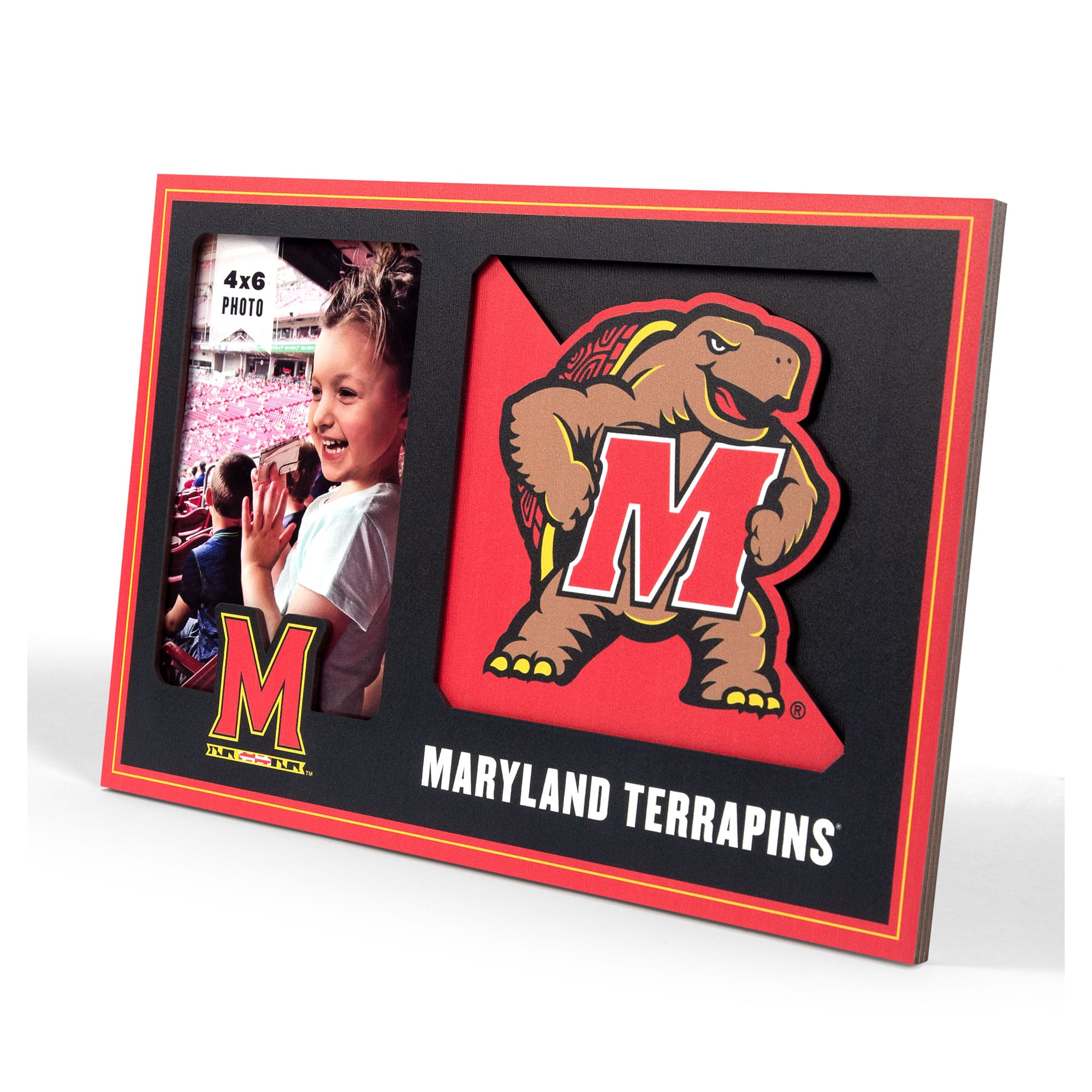 IDNA Maryland Terrapins 3D Logo Series Picture Frame