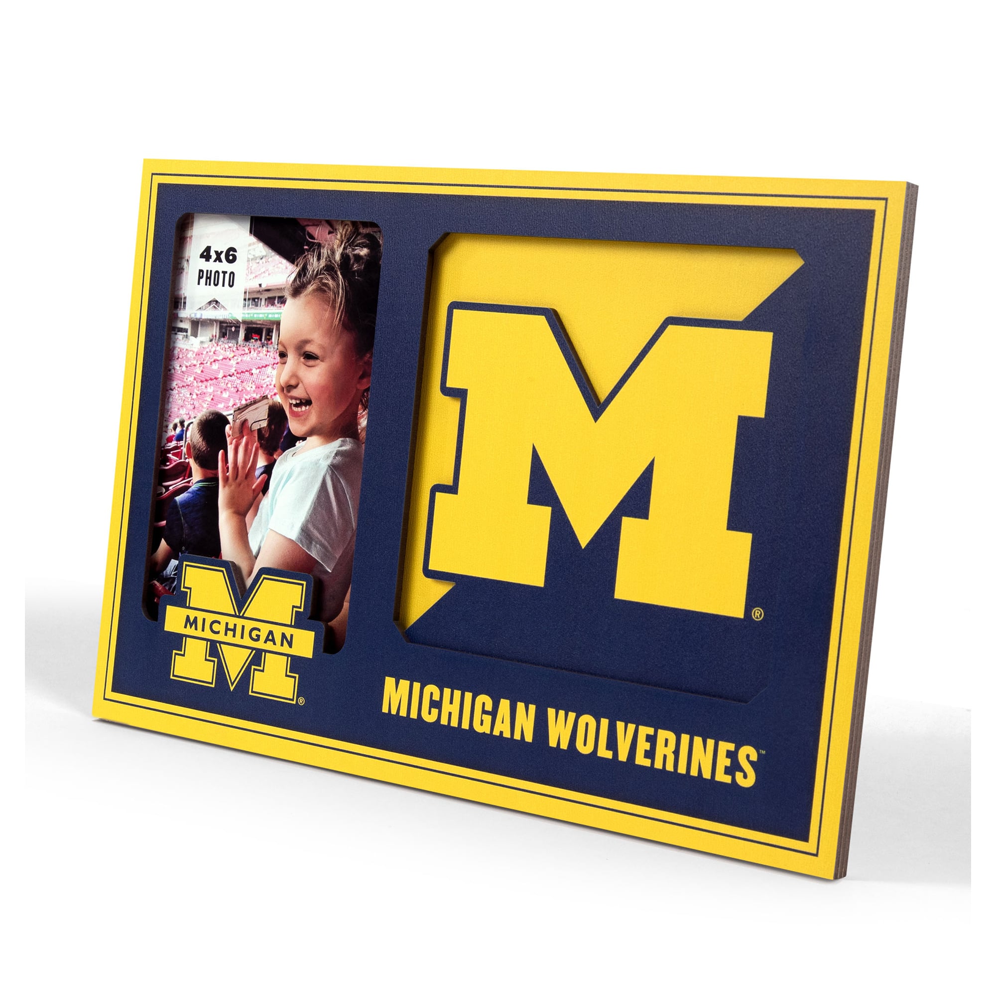 IDNA Michigan Wolverines 3D Logo Series Picture Frame