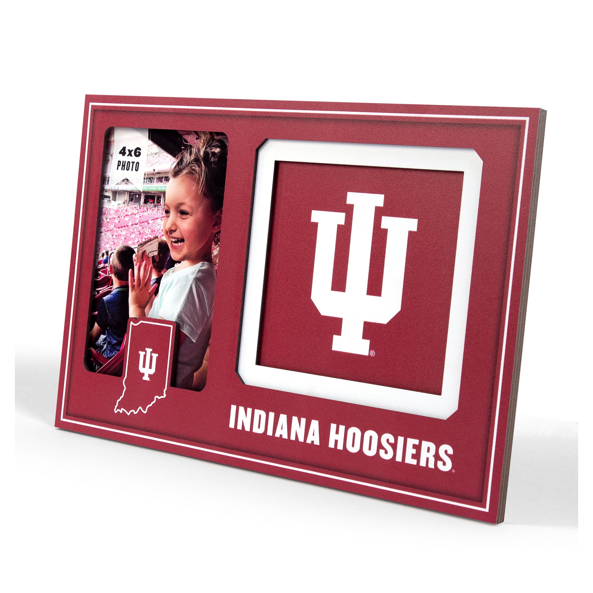 IDNA Indiana Hoosiers 3D Logo Series Picture Frame