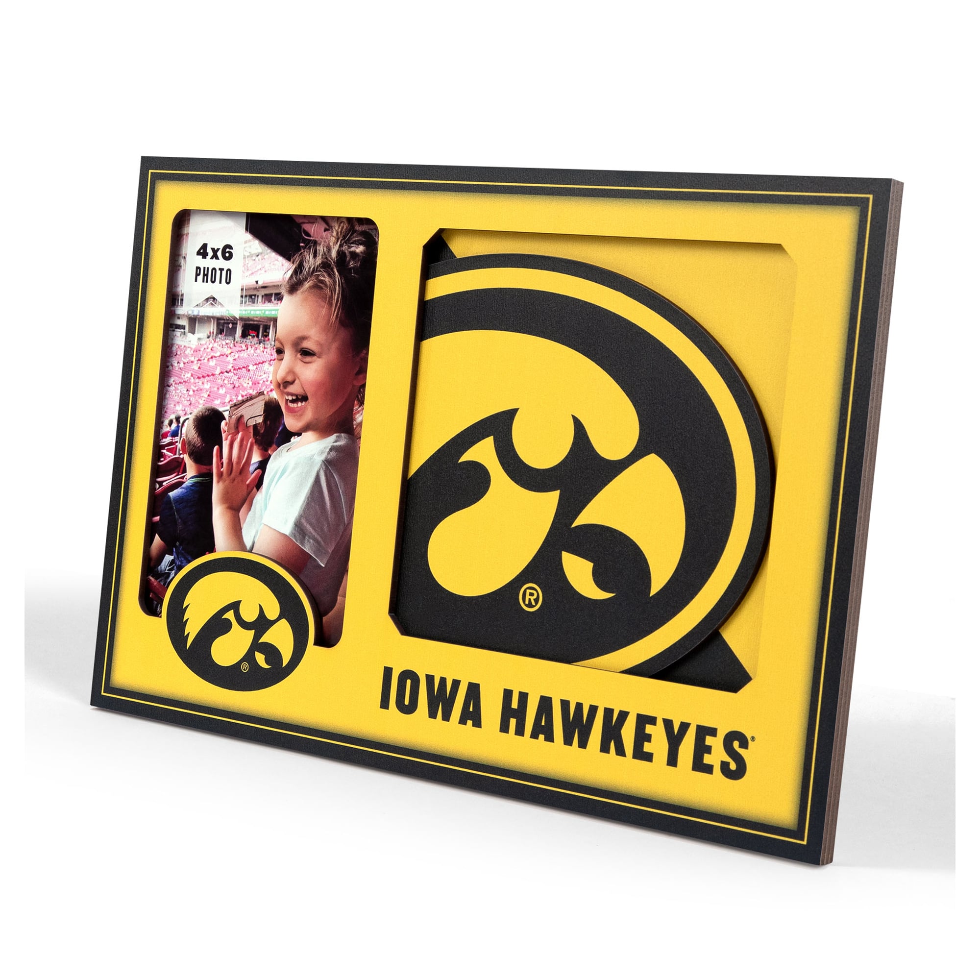 IDNA Iowa Hawkeyes 3D Logo Series Picture Frame