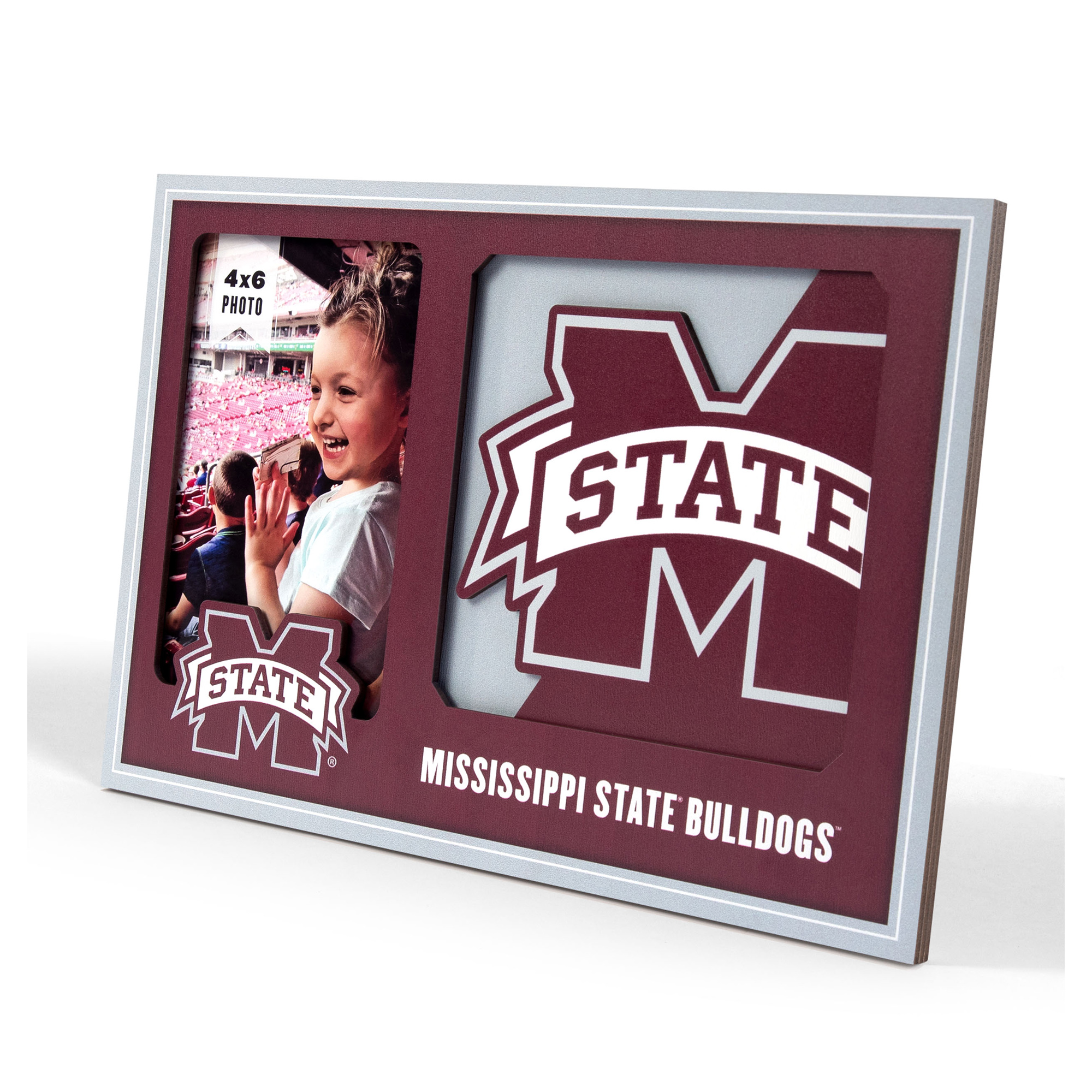 IDNA Mississippi State Bulldogs 3D Logo Series Picture Frame
