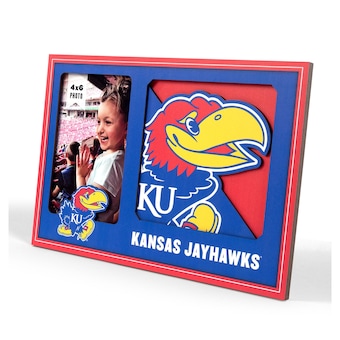 IDNA Kansas Jayhawks 3D Logo Series Picture Frame