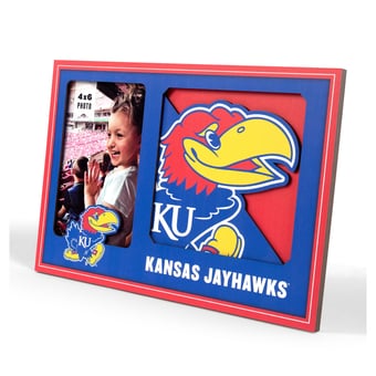 IDNA Kansas Jayhawks 3D Logo Series Picture Frame