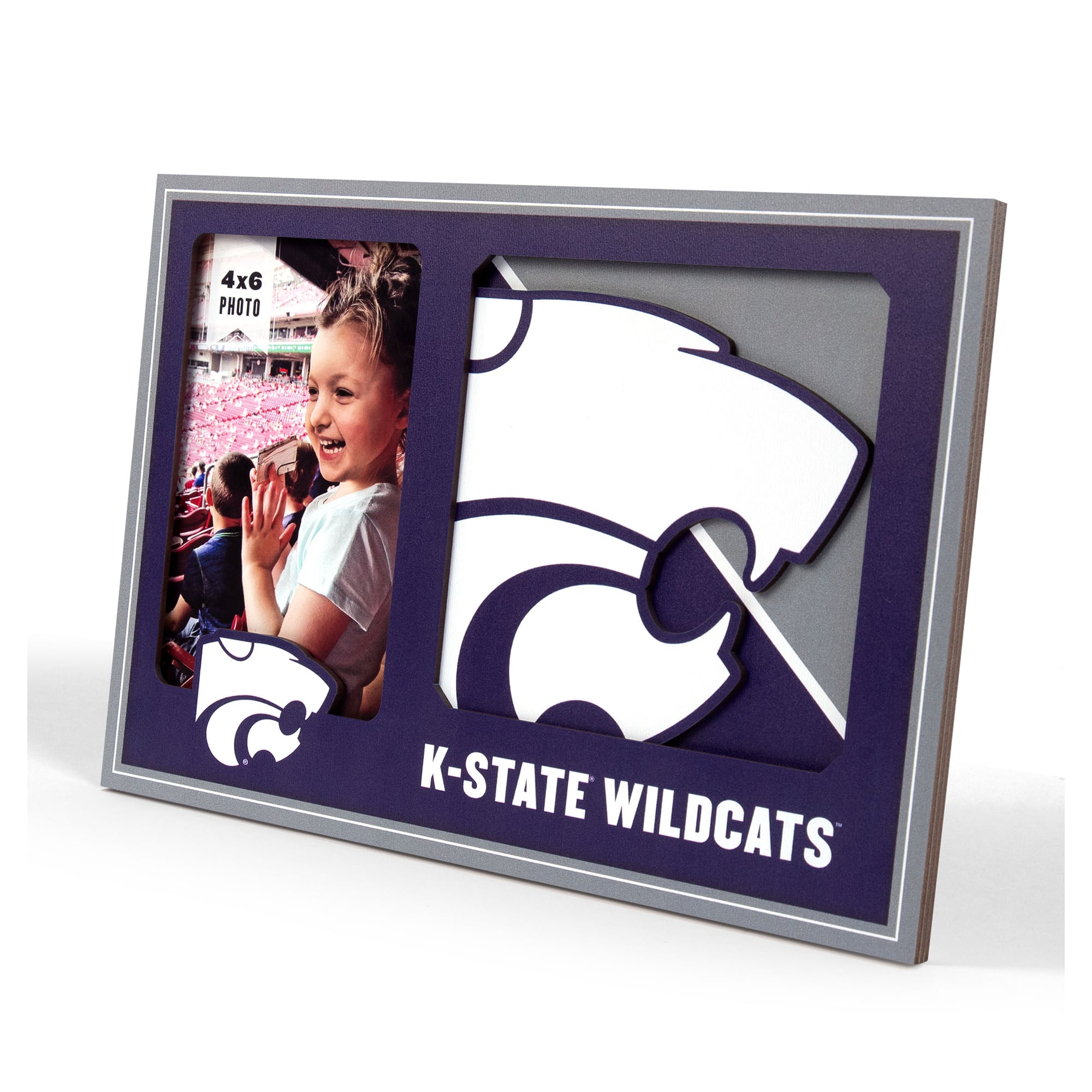IDNA Kansas State Wildcats 3D Logo Series Picture Frame