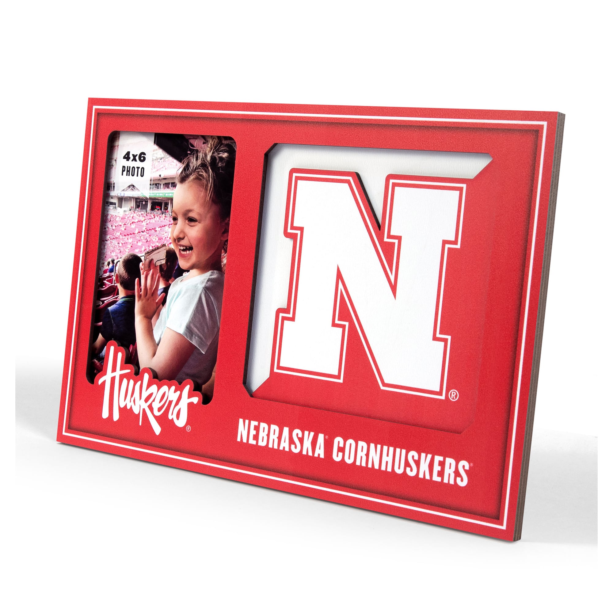 IDNA Nebraska Huskers 3D Logo Series Picture Frame