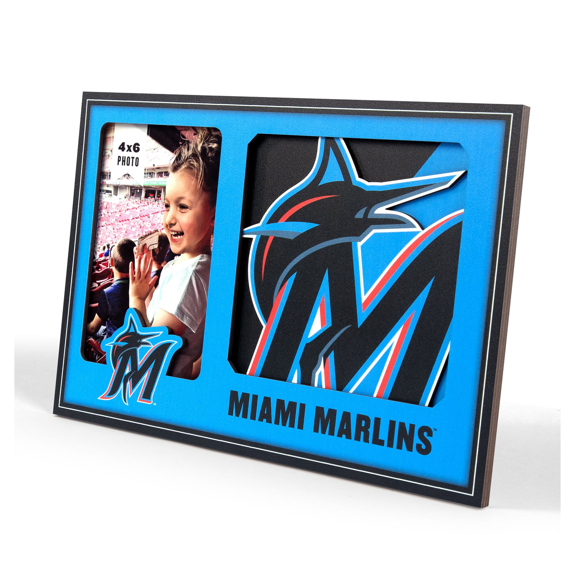 IDNA Miami Marlins 3D Logo Series Picture Frame