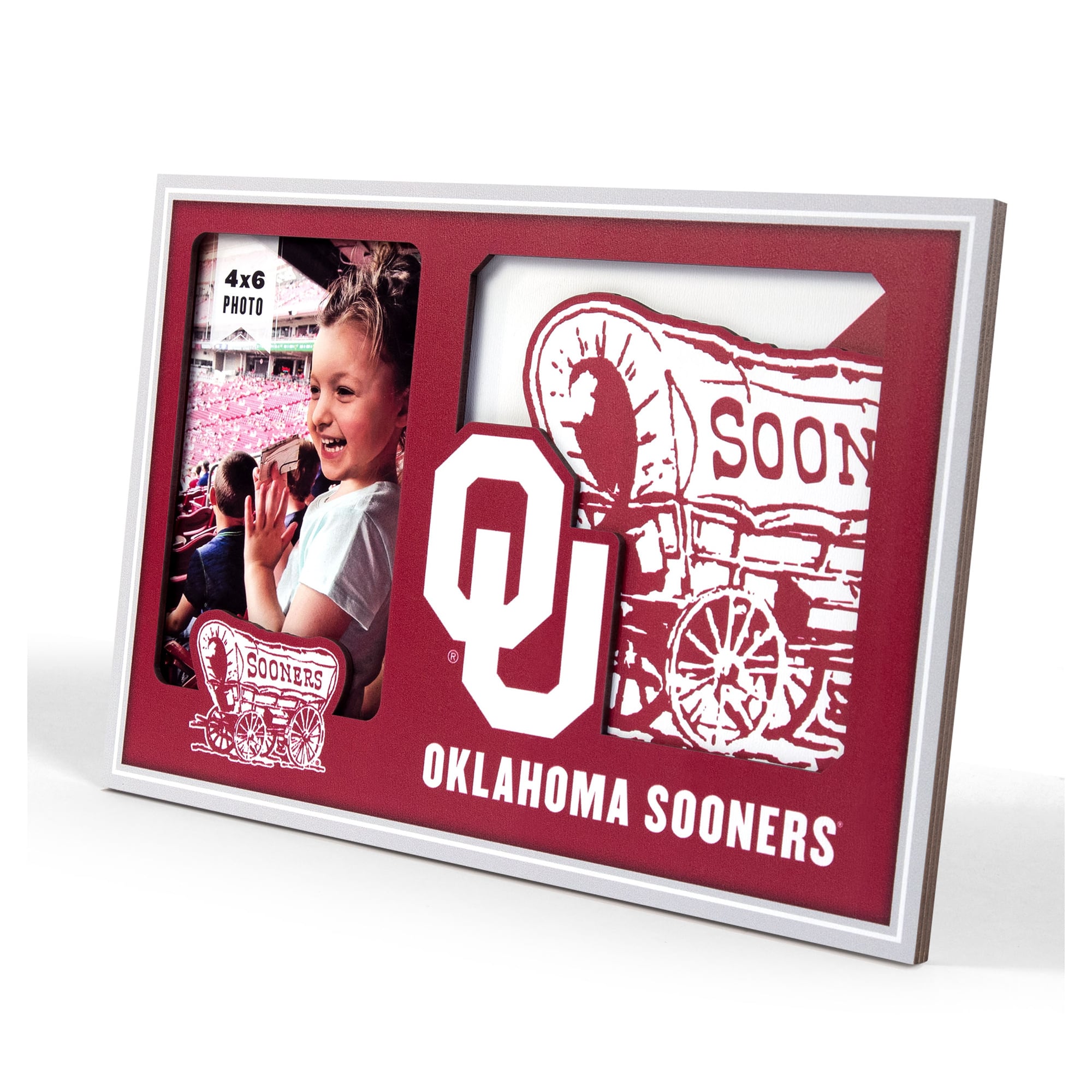 IDNA Oklahoma Sooners 3D Logo Series Picture Frame
