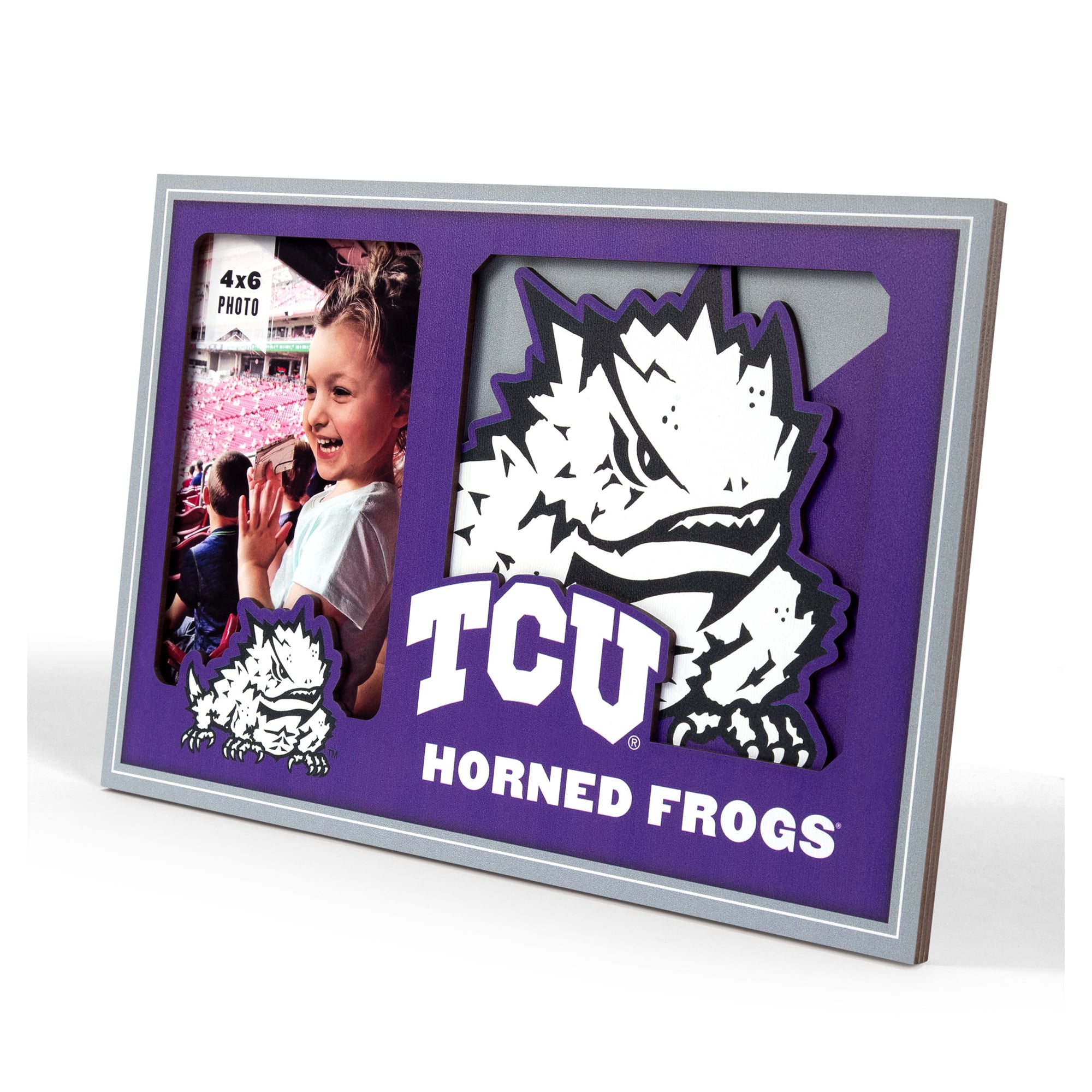 IDNA TCU Horned Frogs 3D Logo Series Picture Frame