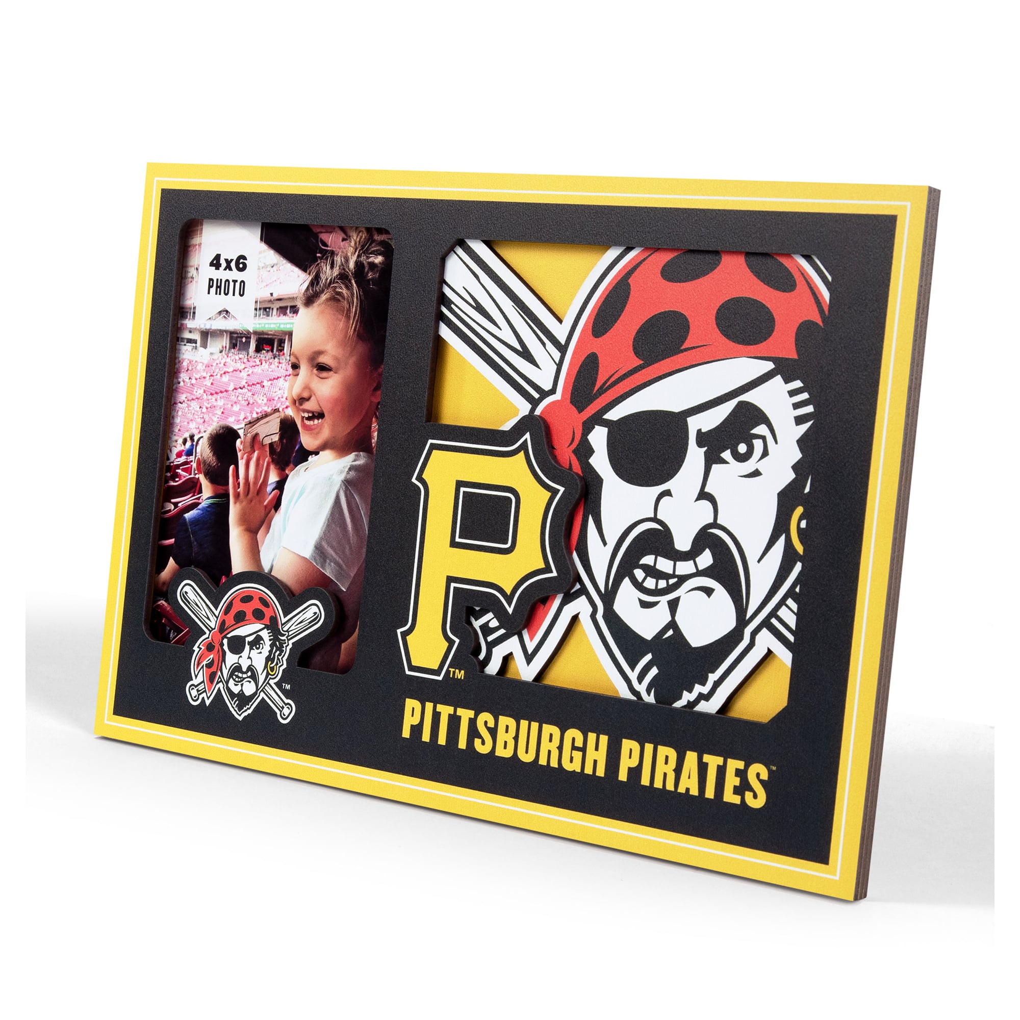 IDNA Pittsburgh Pirates 3D Logo Series Picture Frame