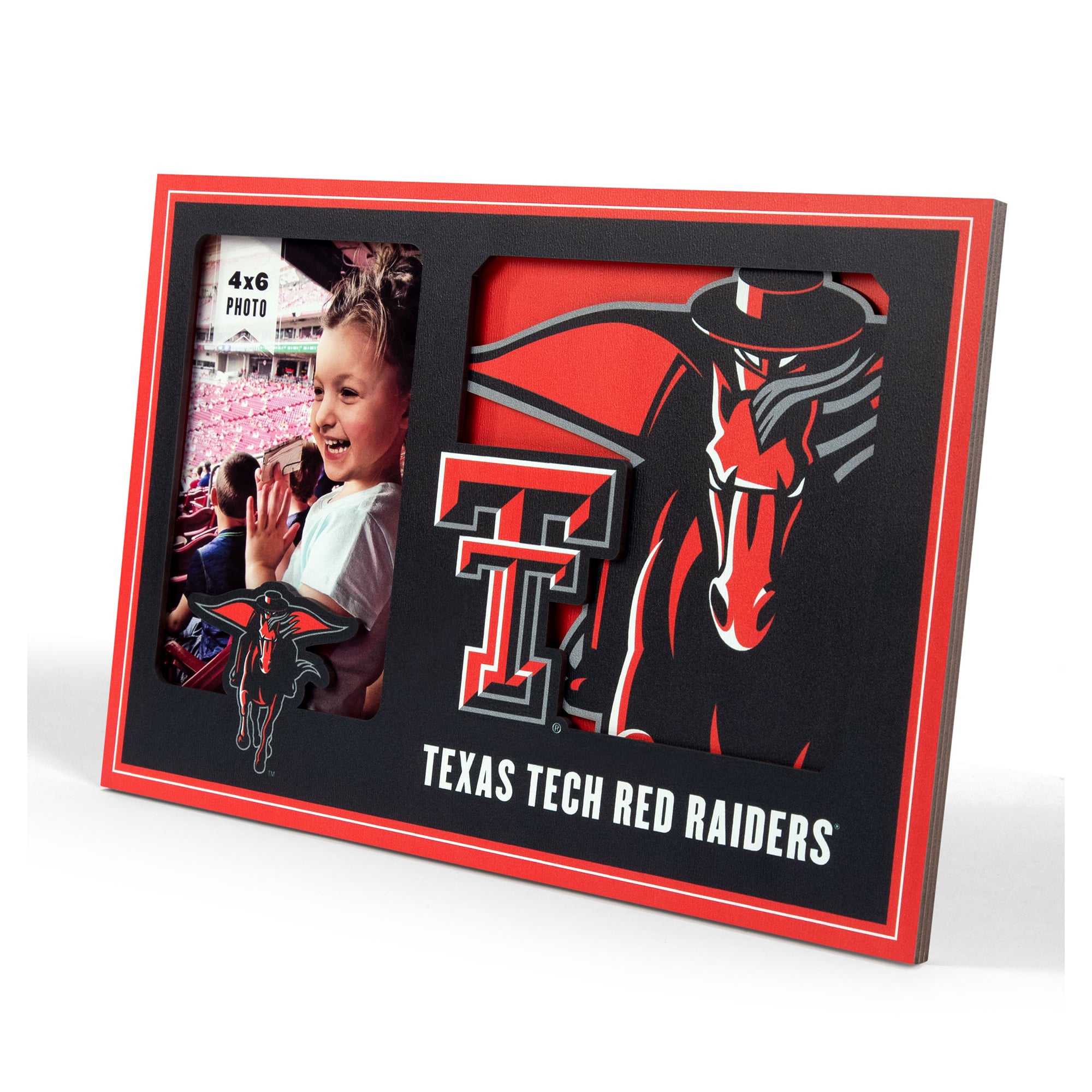 IDNA Texas Tech Red Raiders 3D Logo Series Picture Frame