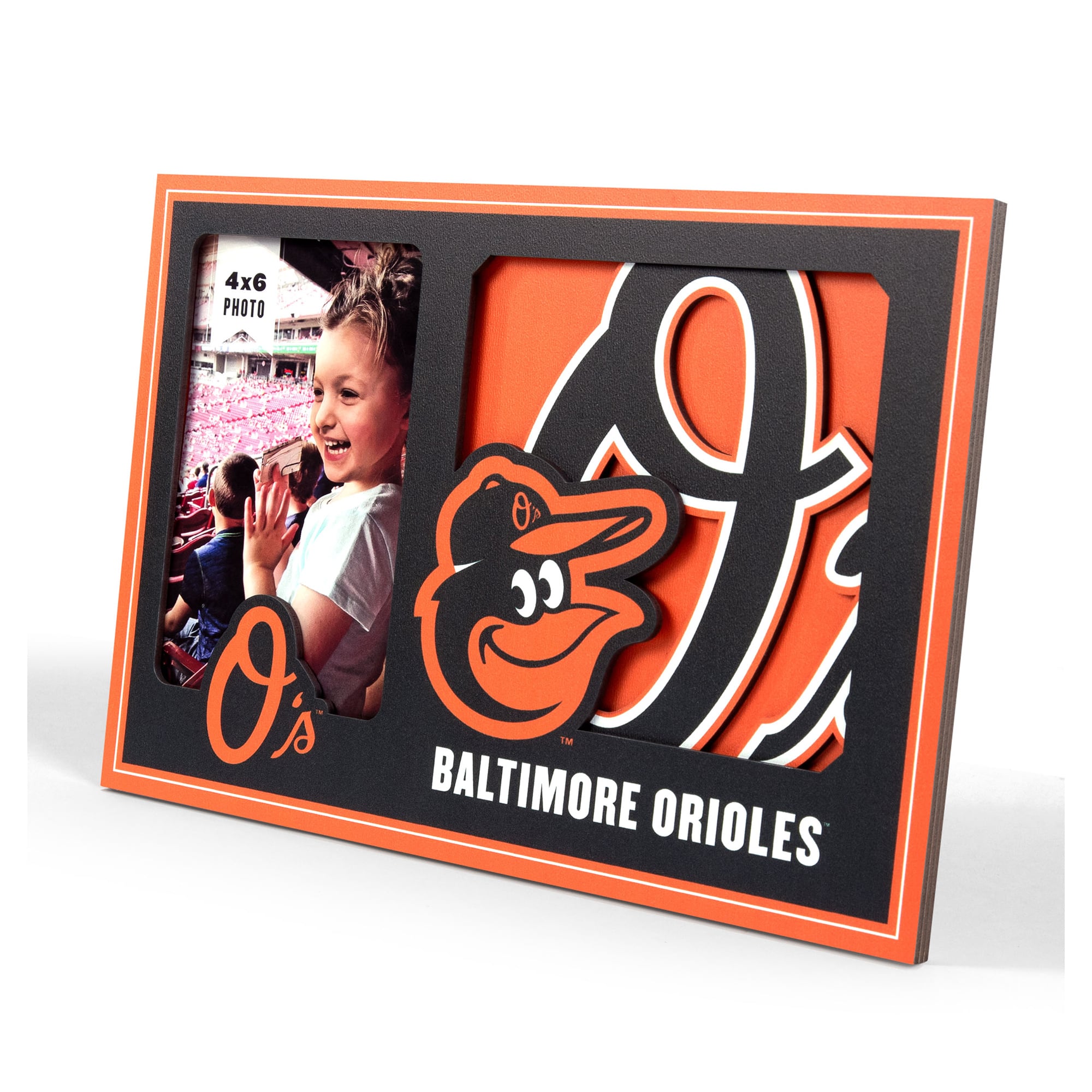 IDNA Baltimore Orioles 3D Logo Series Picture Frame