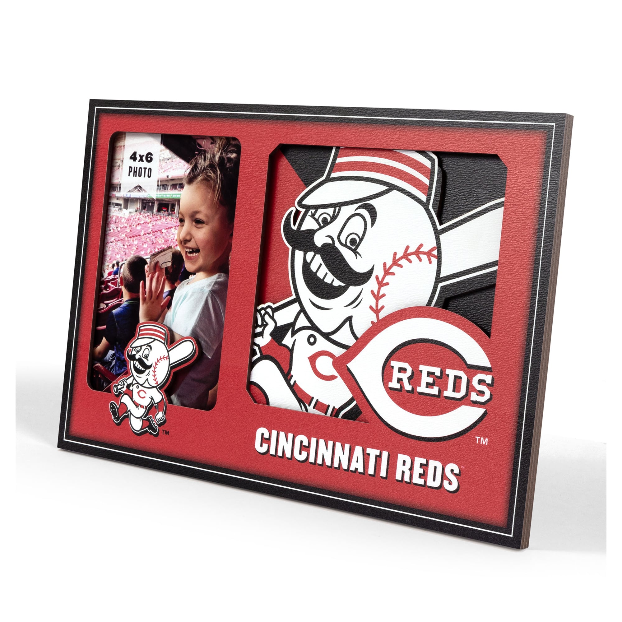 IDNA Cincinnati Reds 3D Logo Series Picture Frame