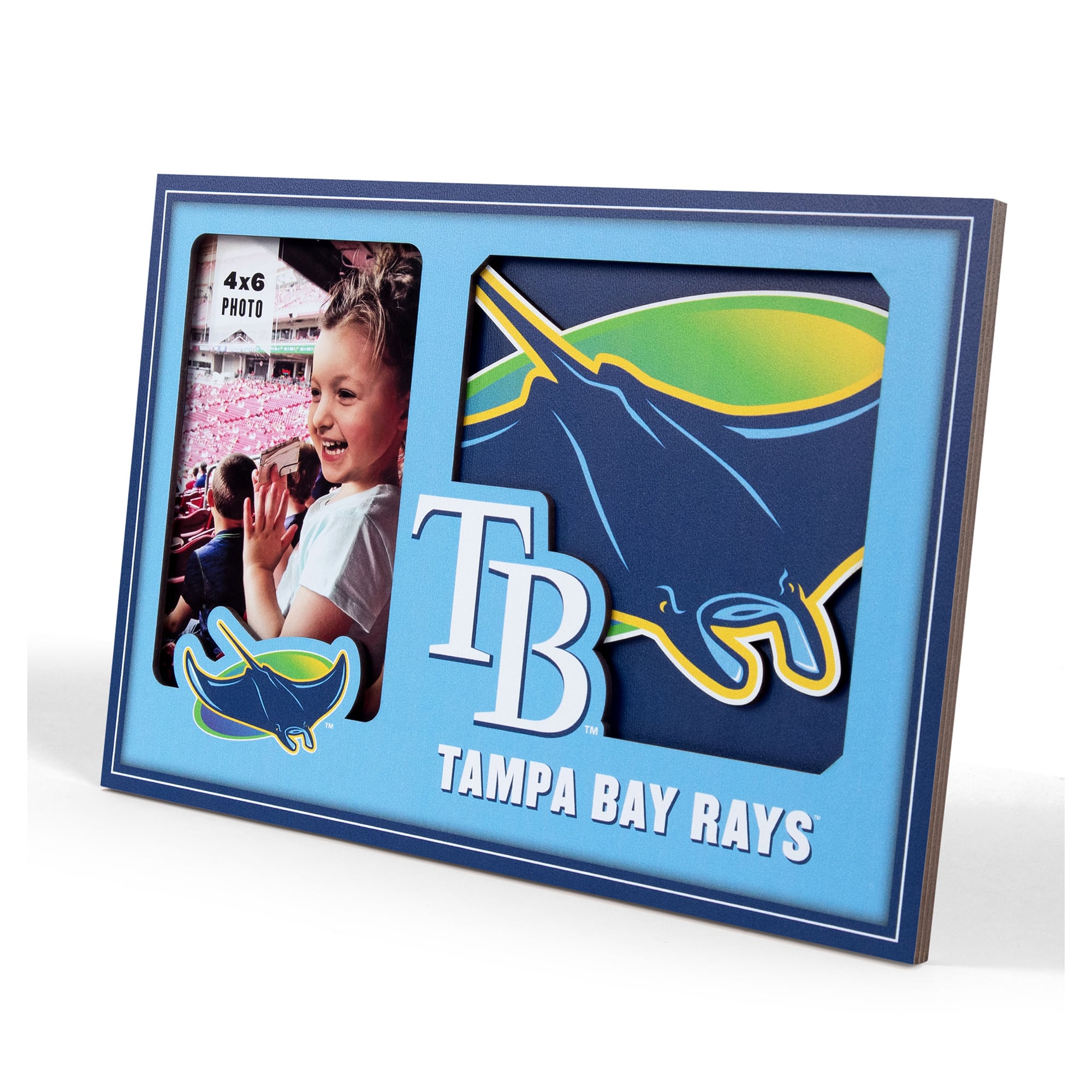 IDNA Tampa Bay Rays 3D Logo Series Picture Frame
