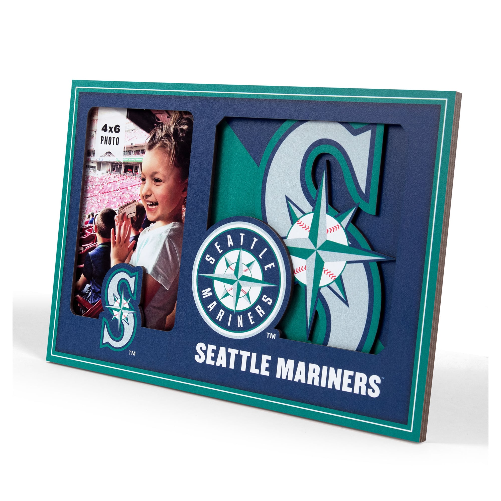 IDNA Seattle Mariners 3D Logo Series Picture Frame