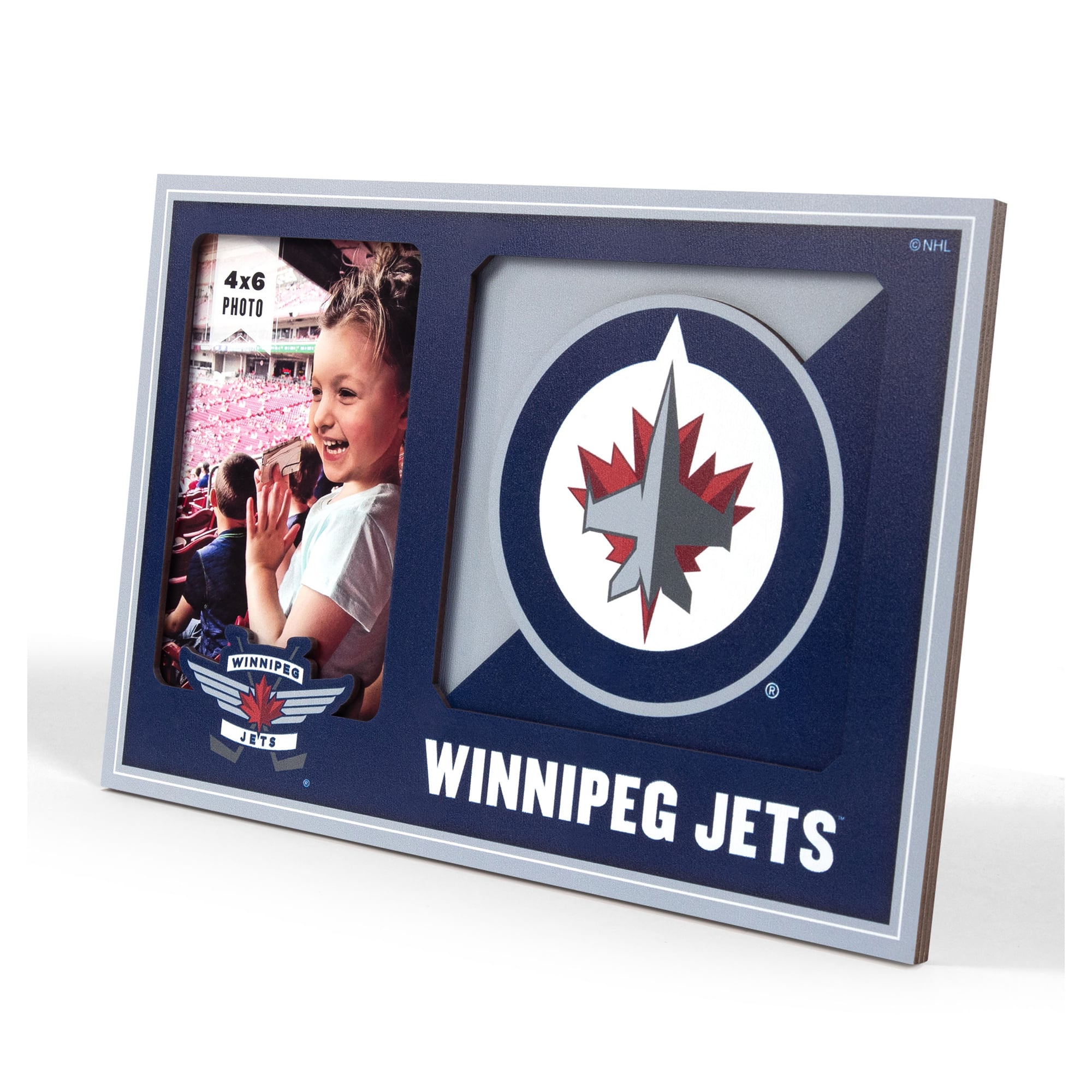 IDNA Winnipeg Jets 3D Logo Series Picture Frame