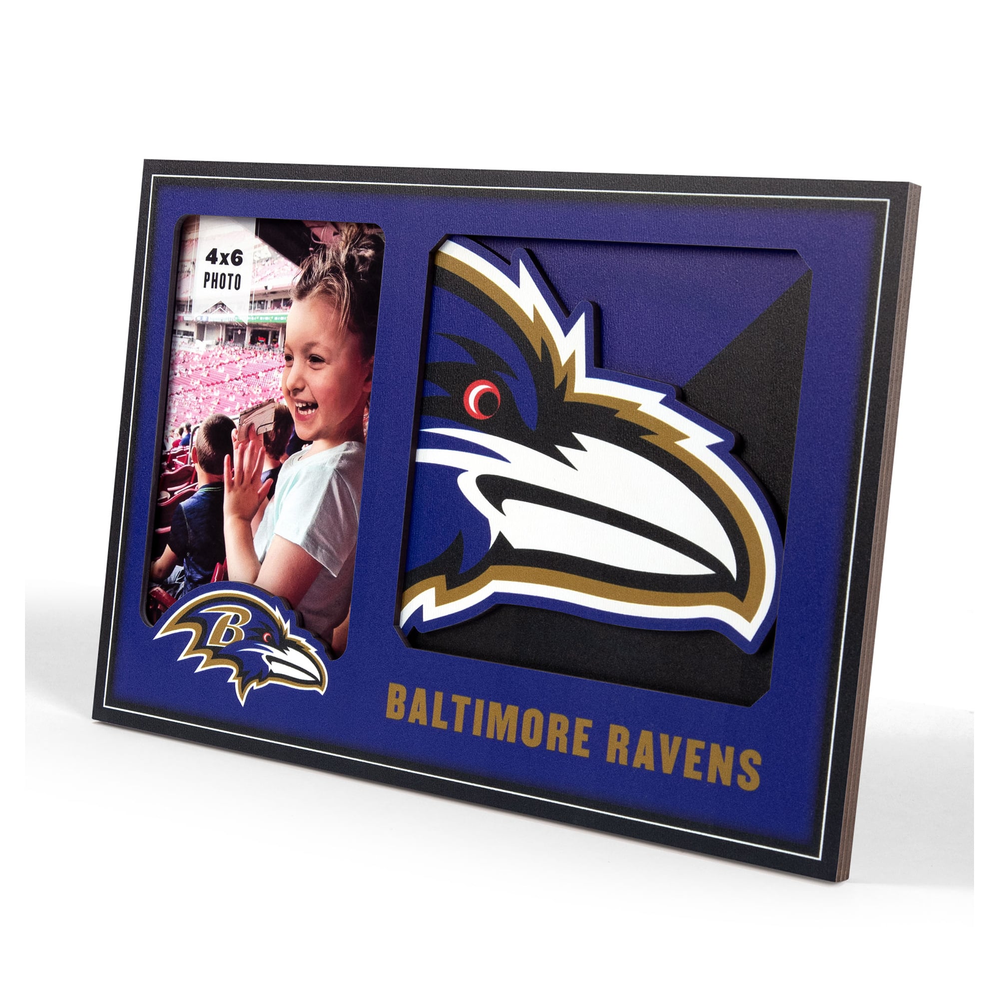 IDNA Baltimore Ravens 3D Logo Series Picture Frame