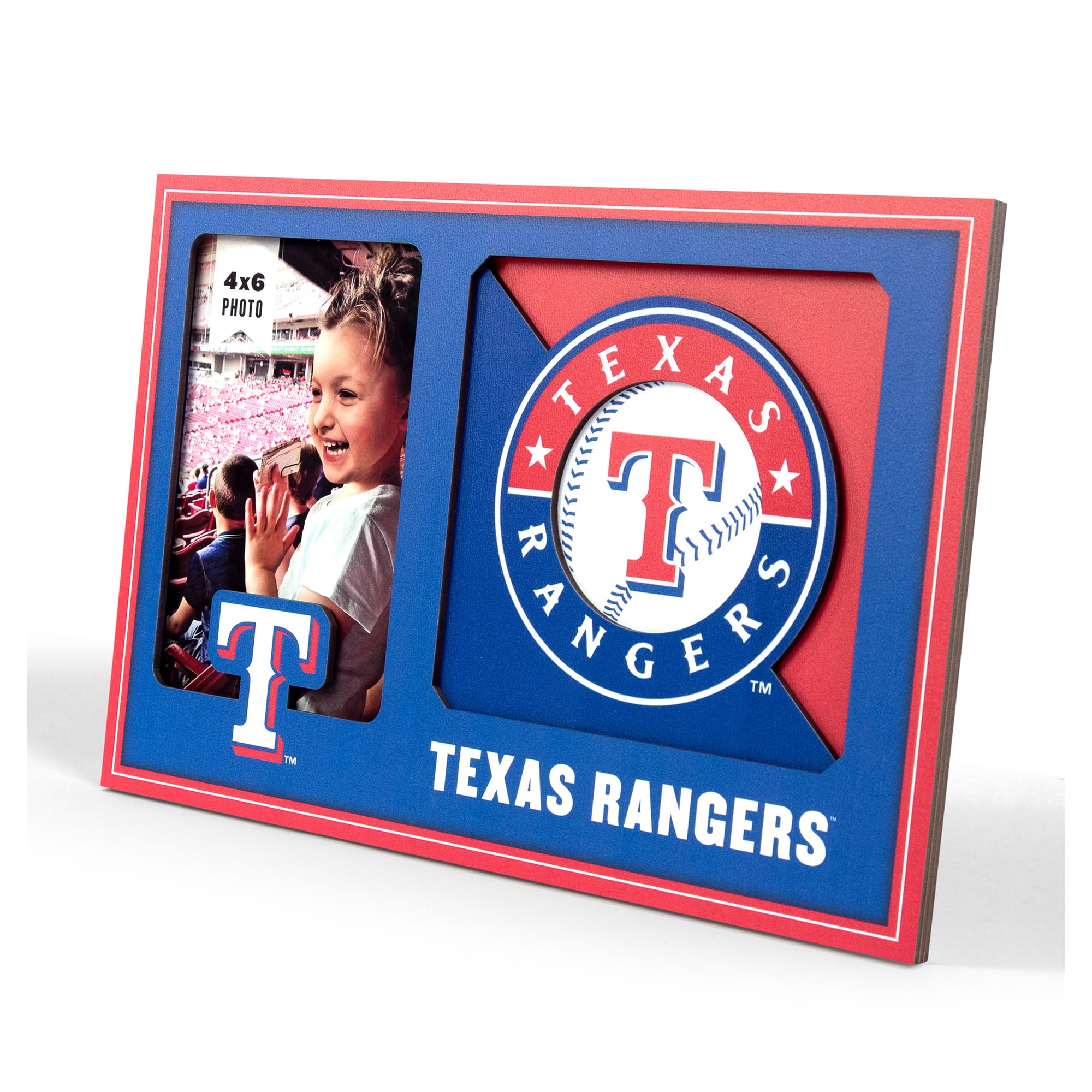 IDNA Texas Rangers 3D Logo Series Picture Frame