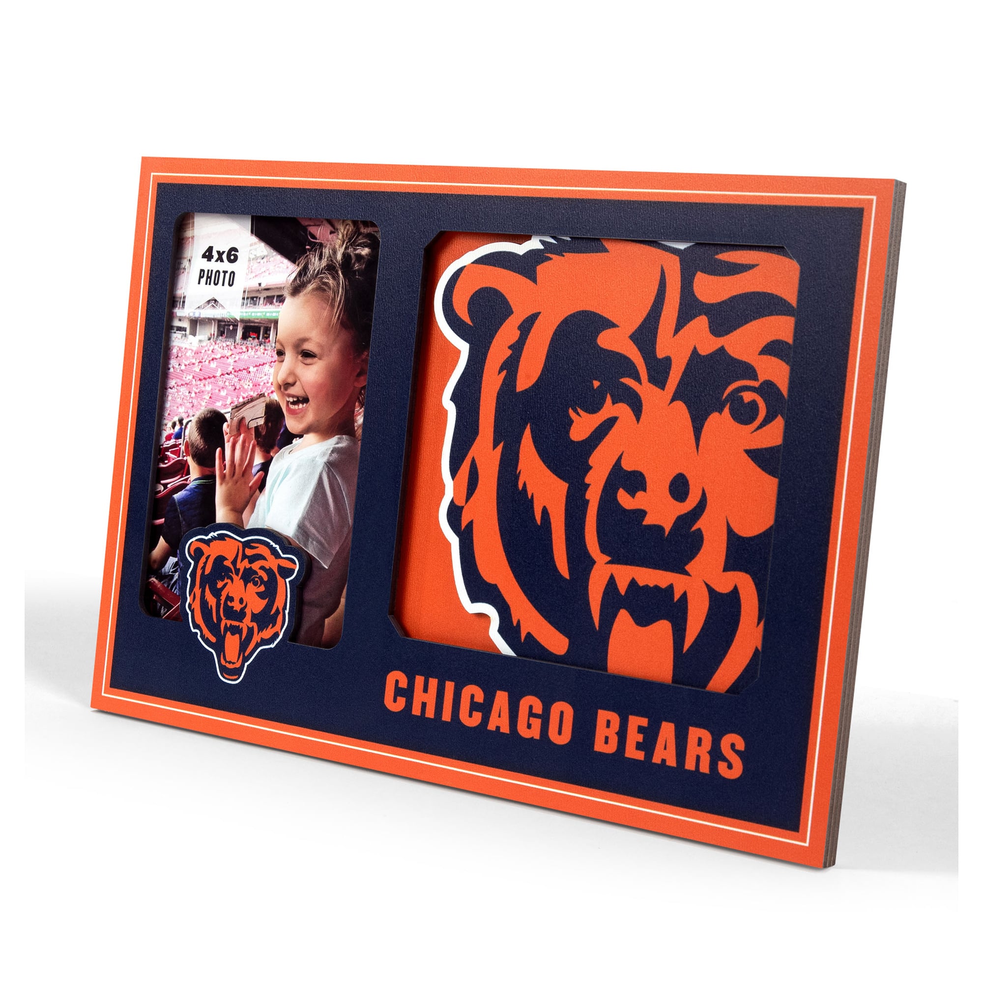 IDNA Chicago Bears 3D Logo Series Picture Frame