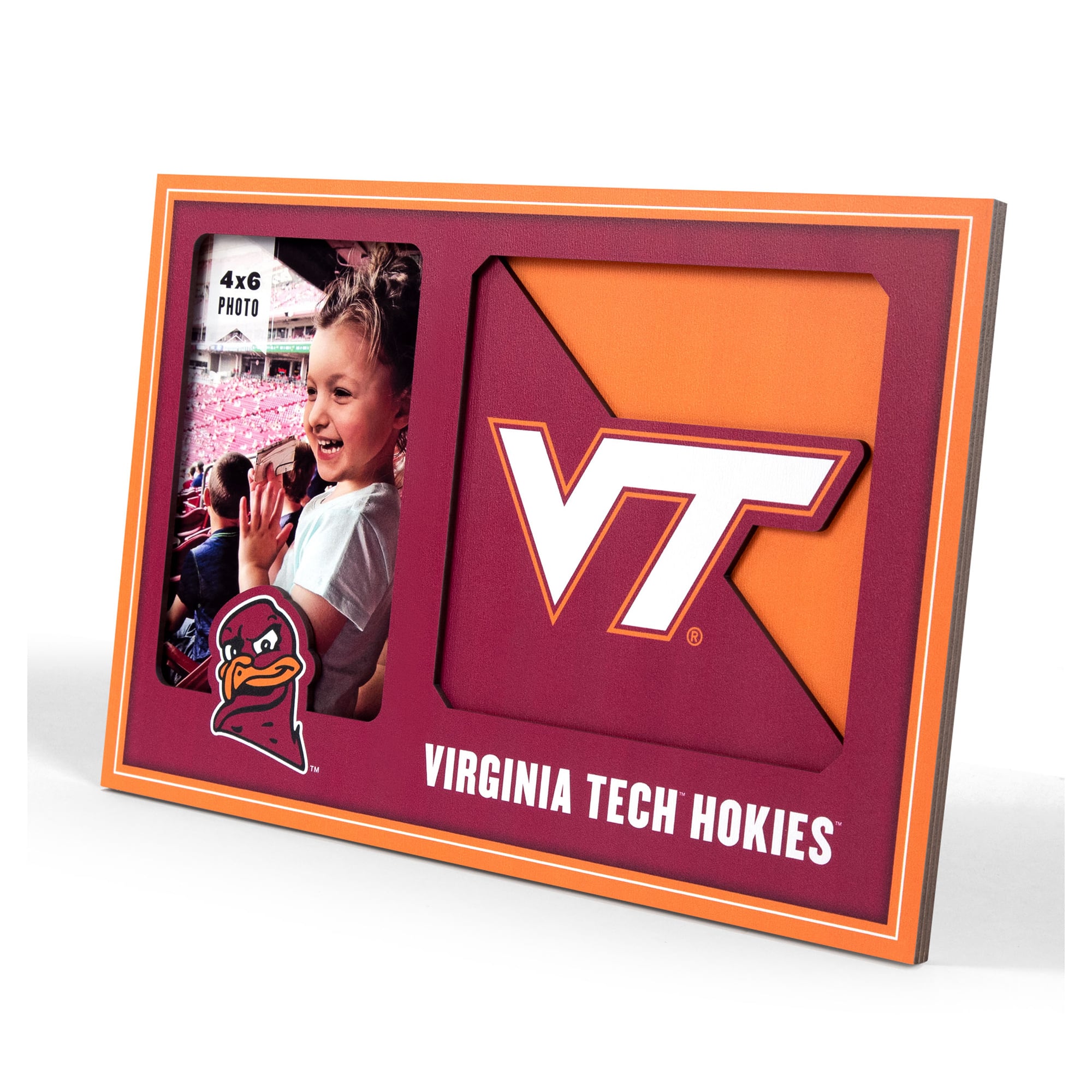 IDNA Virginia Tech Hokies 3D Logo Series Picture Frame