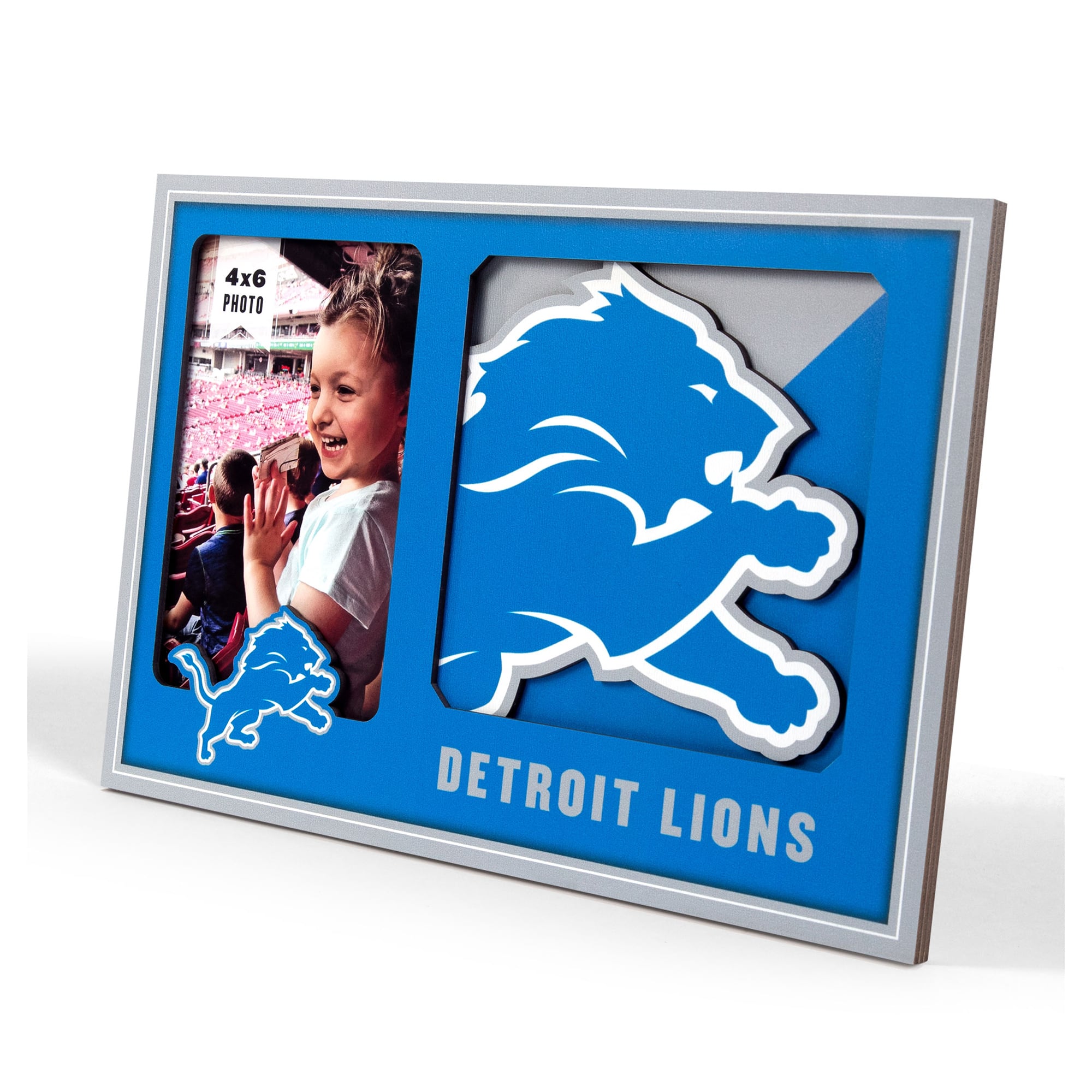IDNA Detroit Lions 3D Logo Series Picture Frame