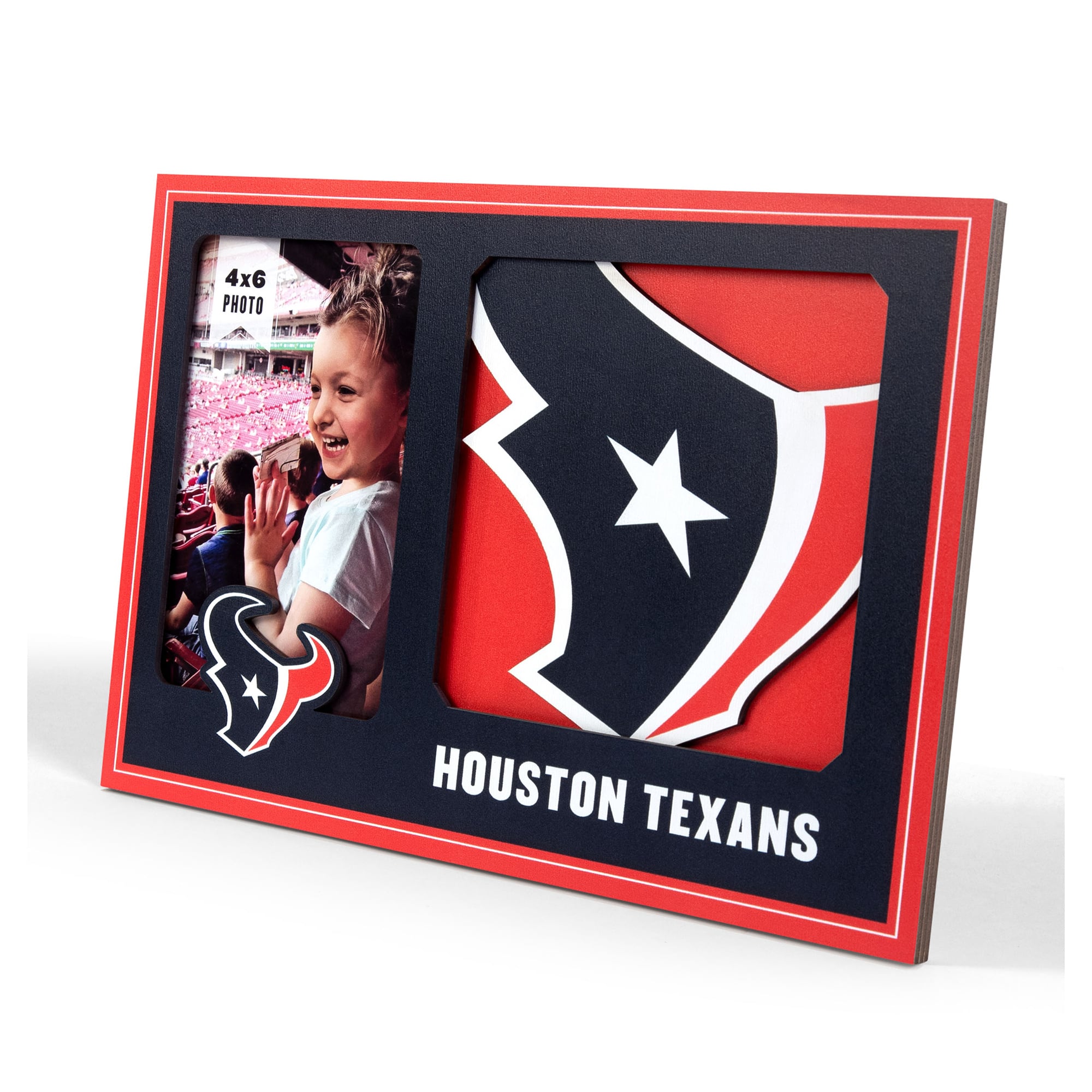 IDNA Houston Texans 3D Logo Series Picture Frame