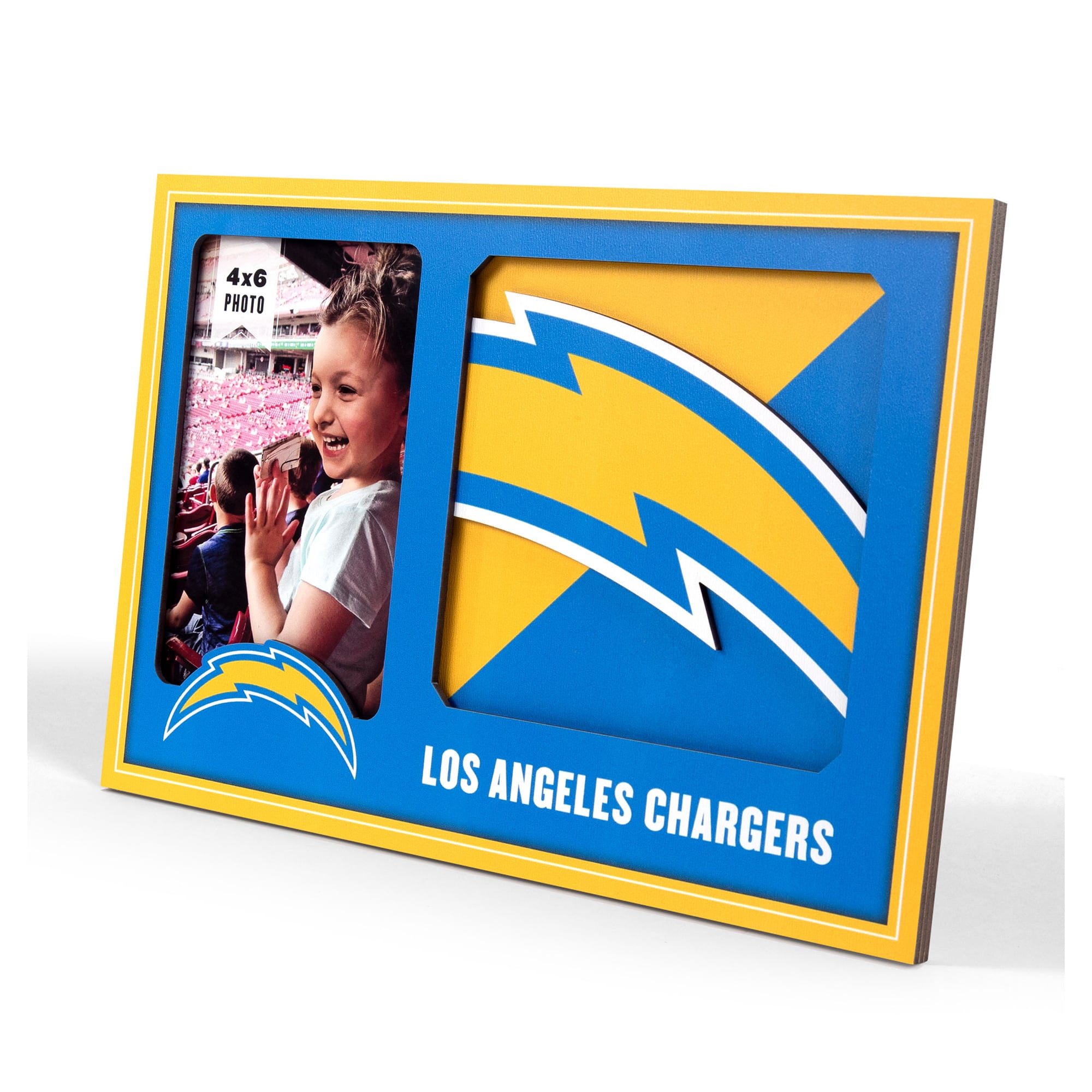 IDNA Los Angeles Chargers 3D Logo Series Picture Frame