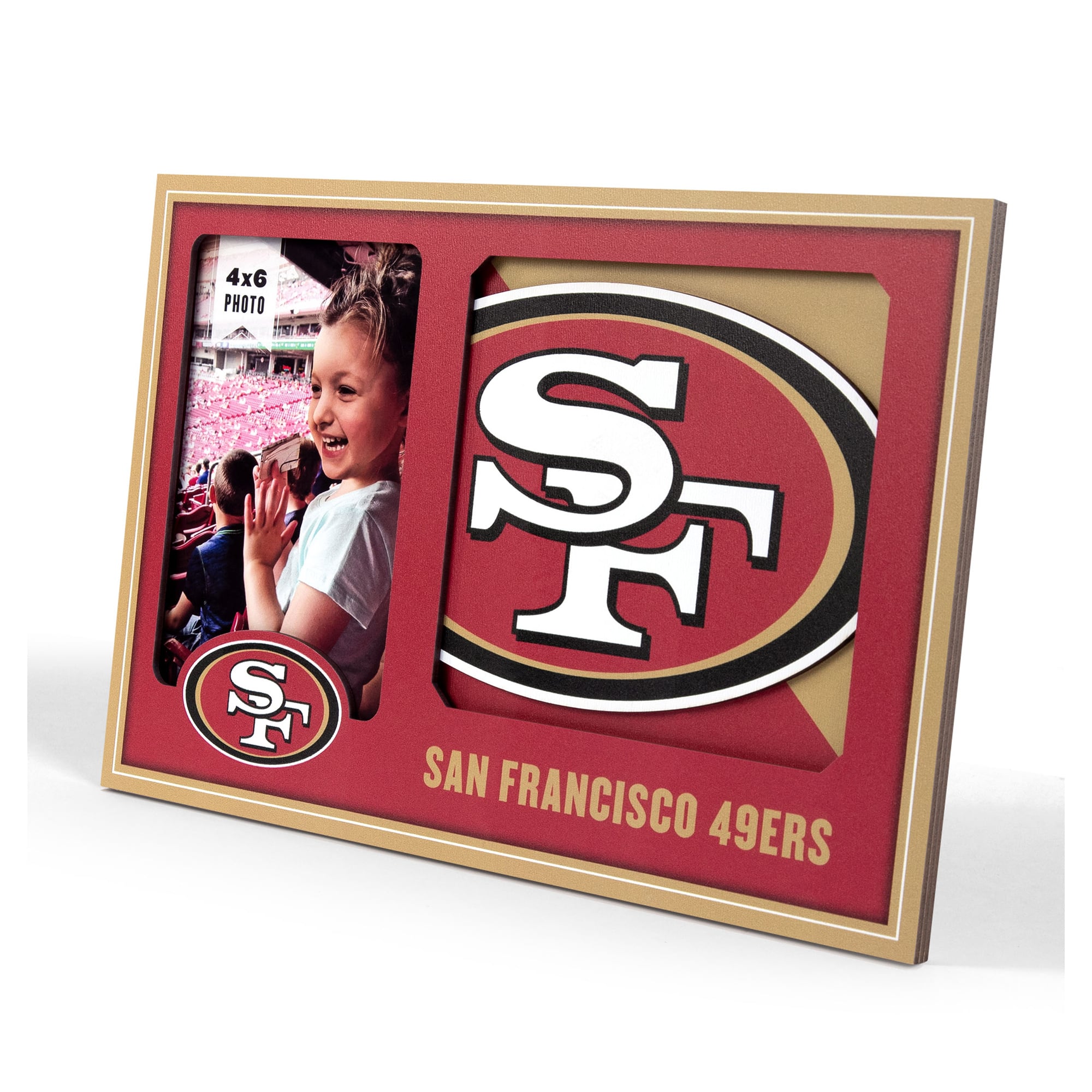 IDNA San Francisco 49ers 3D Logo Series Picture Frame