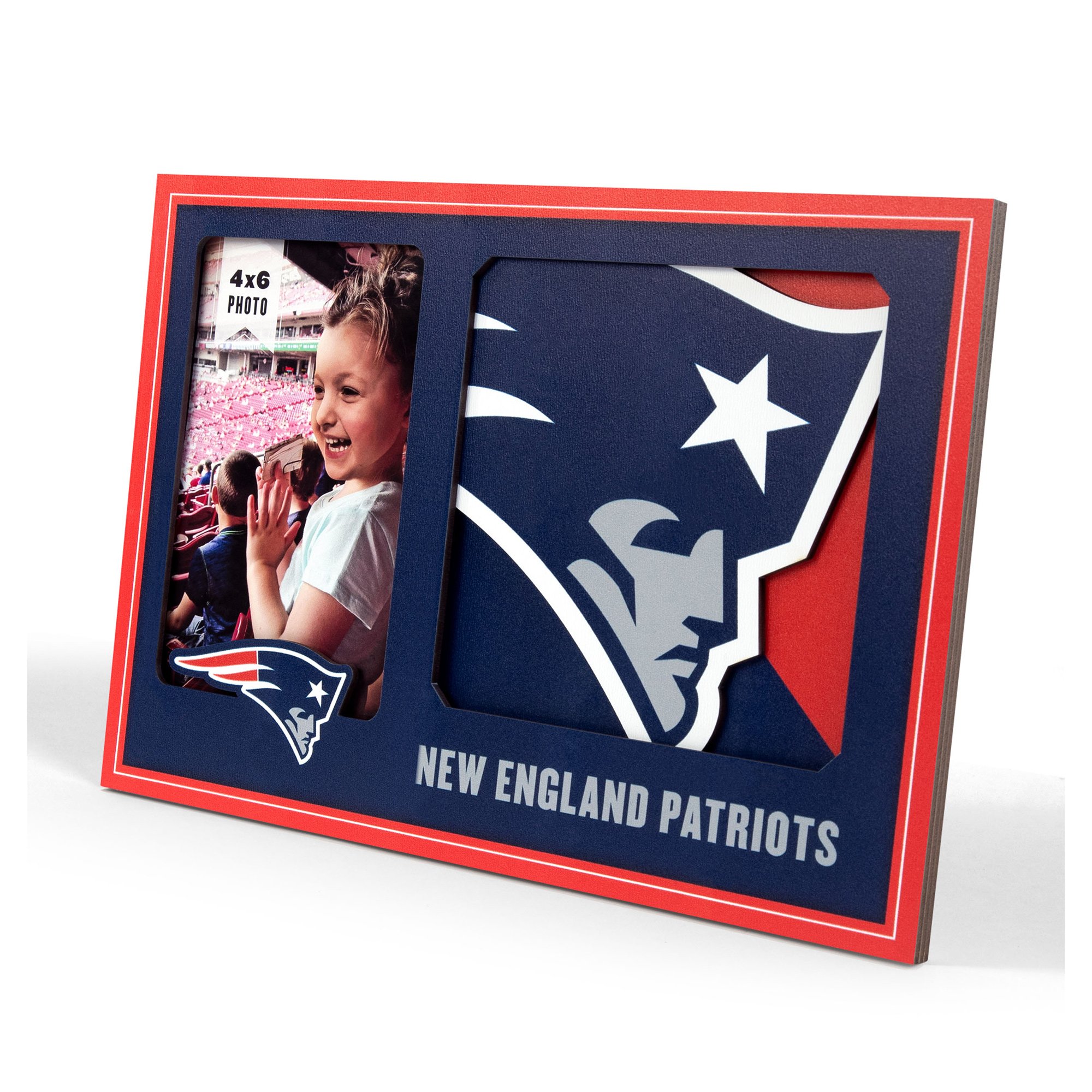 IDNA New England Patriots 3D Logo Series Picture Frame