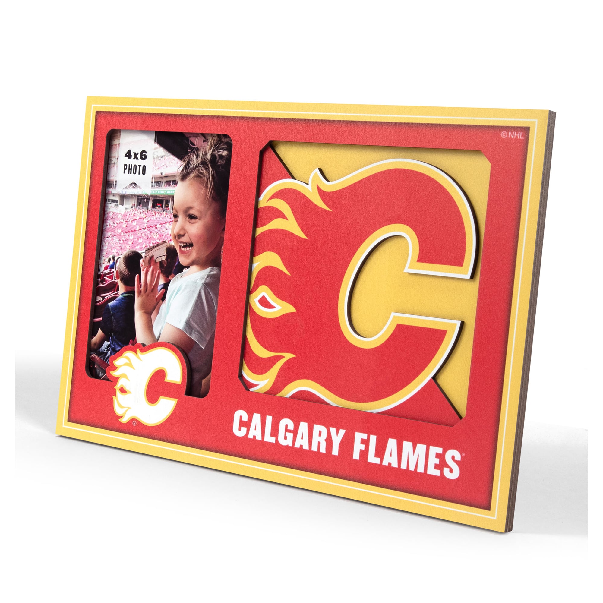 IDNA Calgary Flames 3D Logo Series Picture Frame